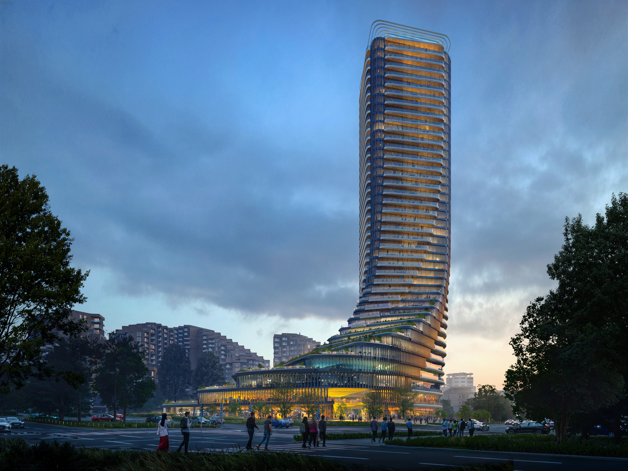 Zaha Hadid Architects Unveils Cityzen Tower in Tbilisi Georgia