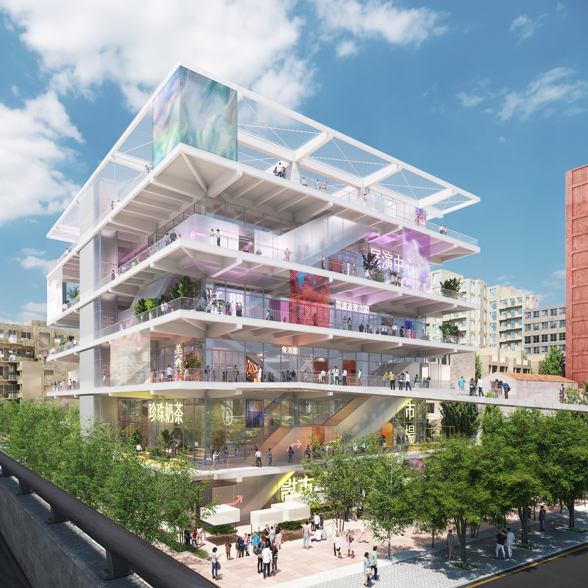 MVRDV 郭恆成 竹北多功能市場 竹北水岸市集」（River Bank 1） 方塊市場 （Market Cube）