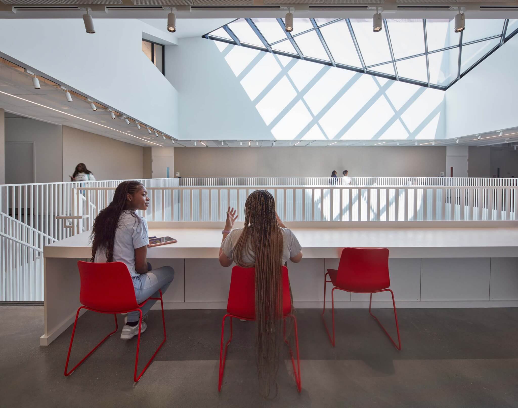 While many spaces were designed with specific programmatic requirements, communal spaces were conceived for flexible use. (Courtesy Studio Gang)
