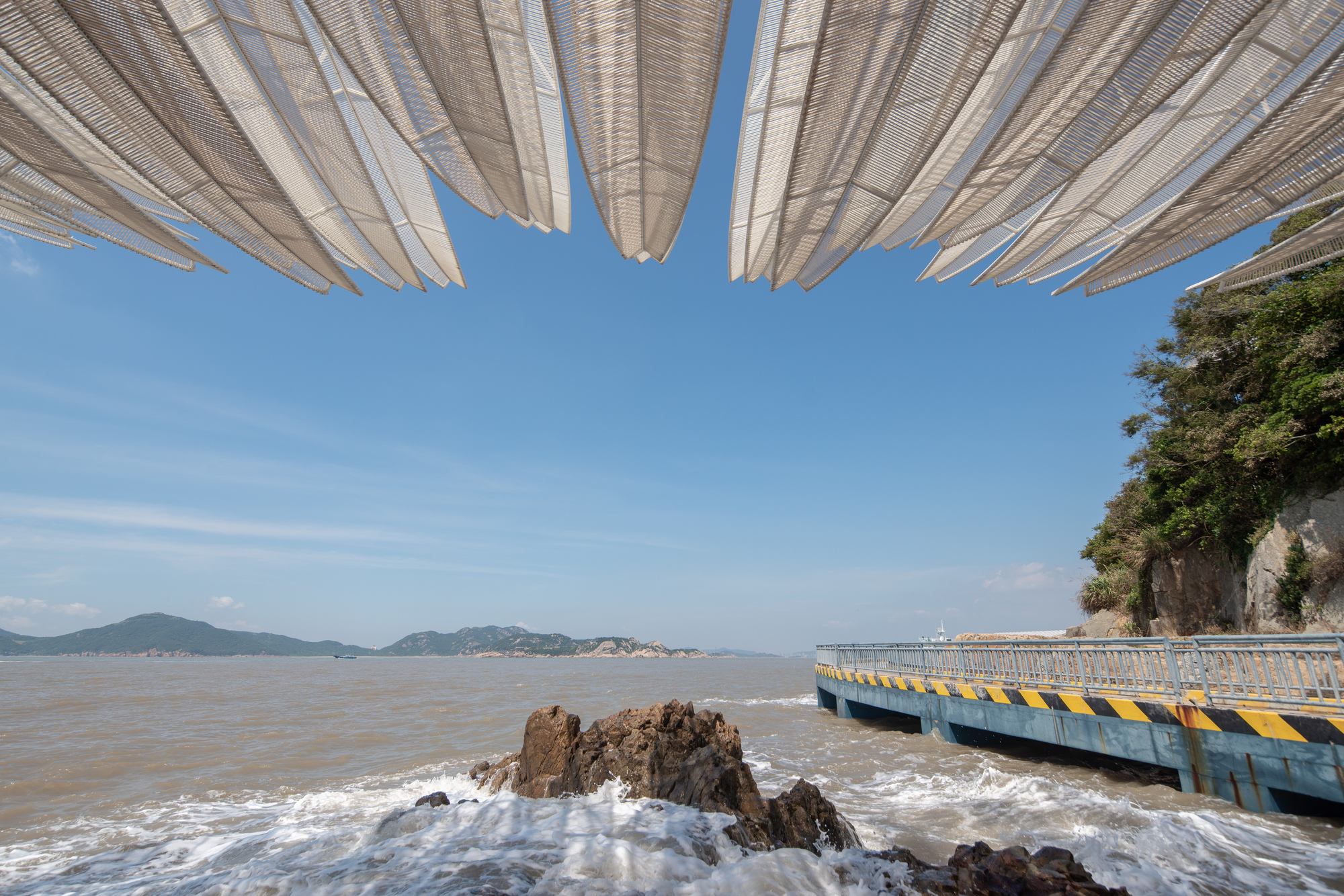 舟山柴山島海邊長亭  木造 空間裝置藝術 GN棲城設計