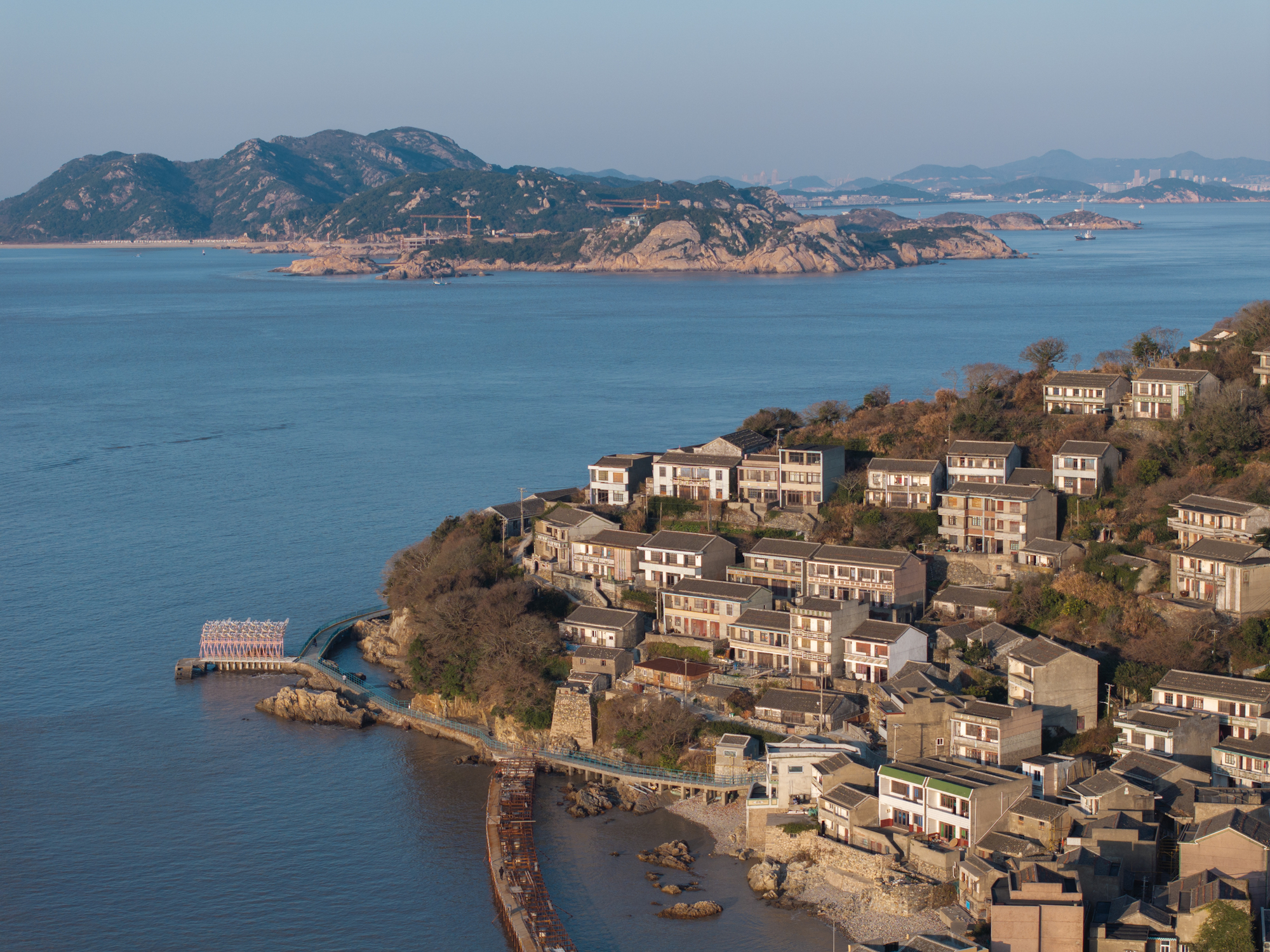 舟山柴山島海邊長亭  木造 空間裝置藝術 GN棲城設計