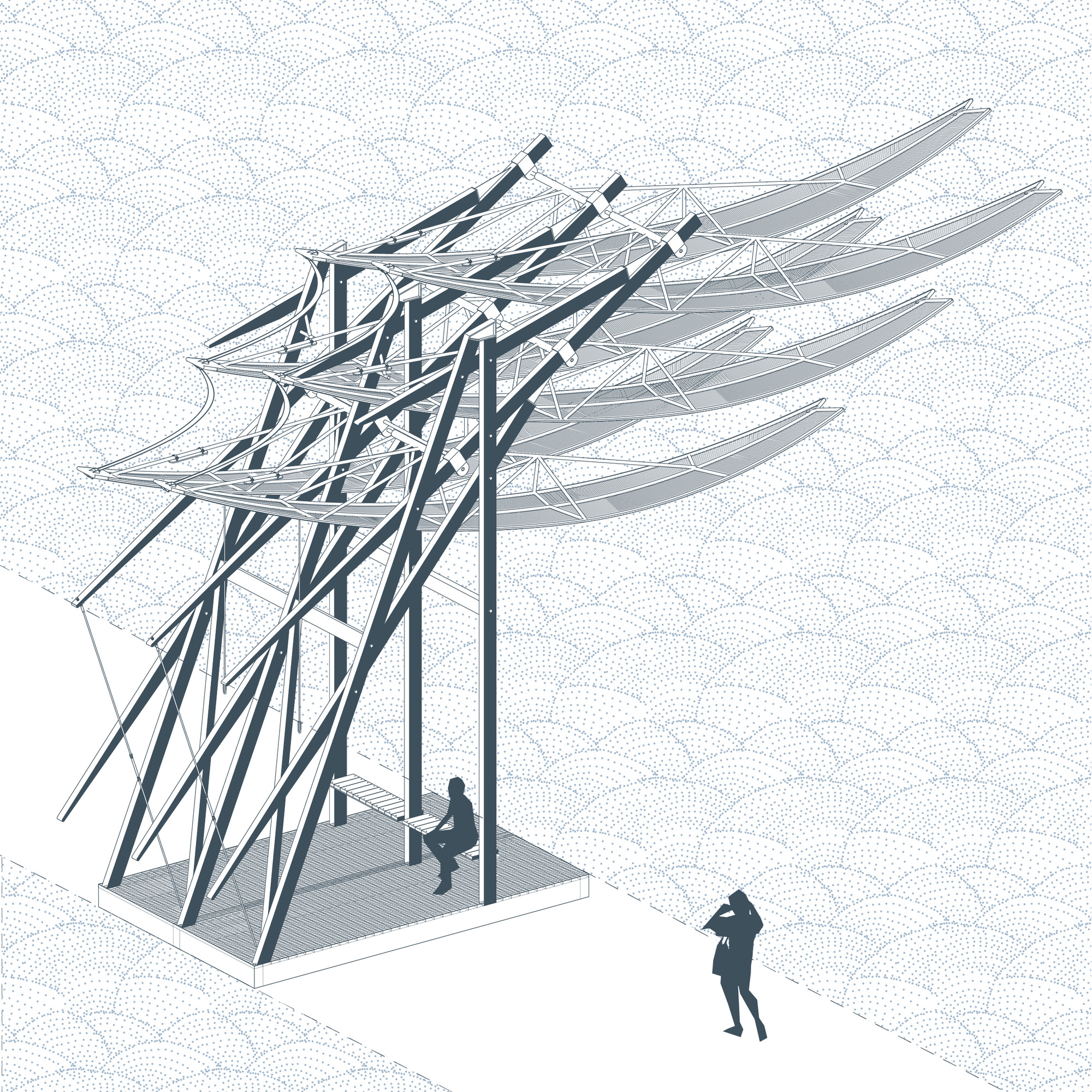 舟山柴山島海邊長亭  木造 空間裝置藝術 GN棲城設計