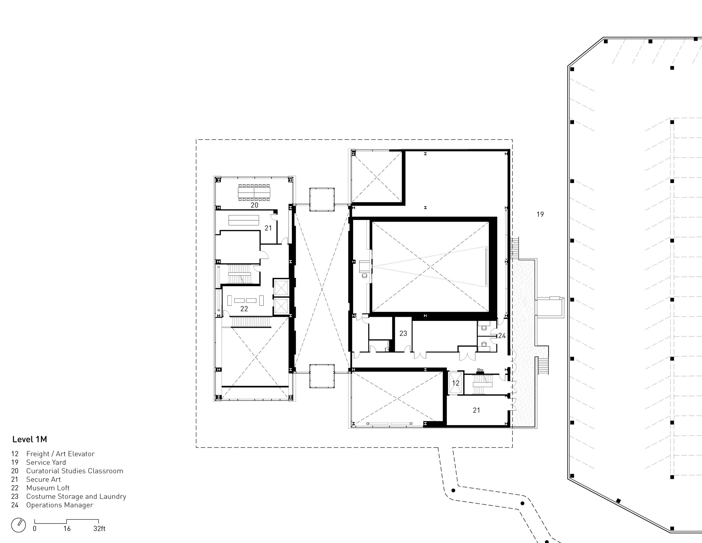 1M層平面圖 Level 1M Plan