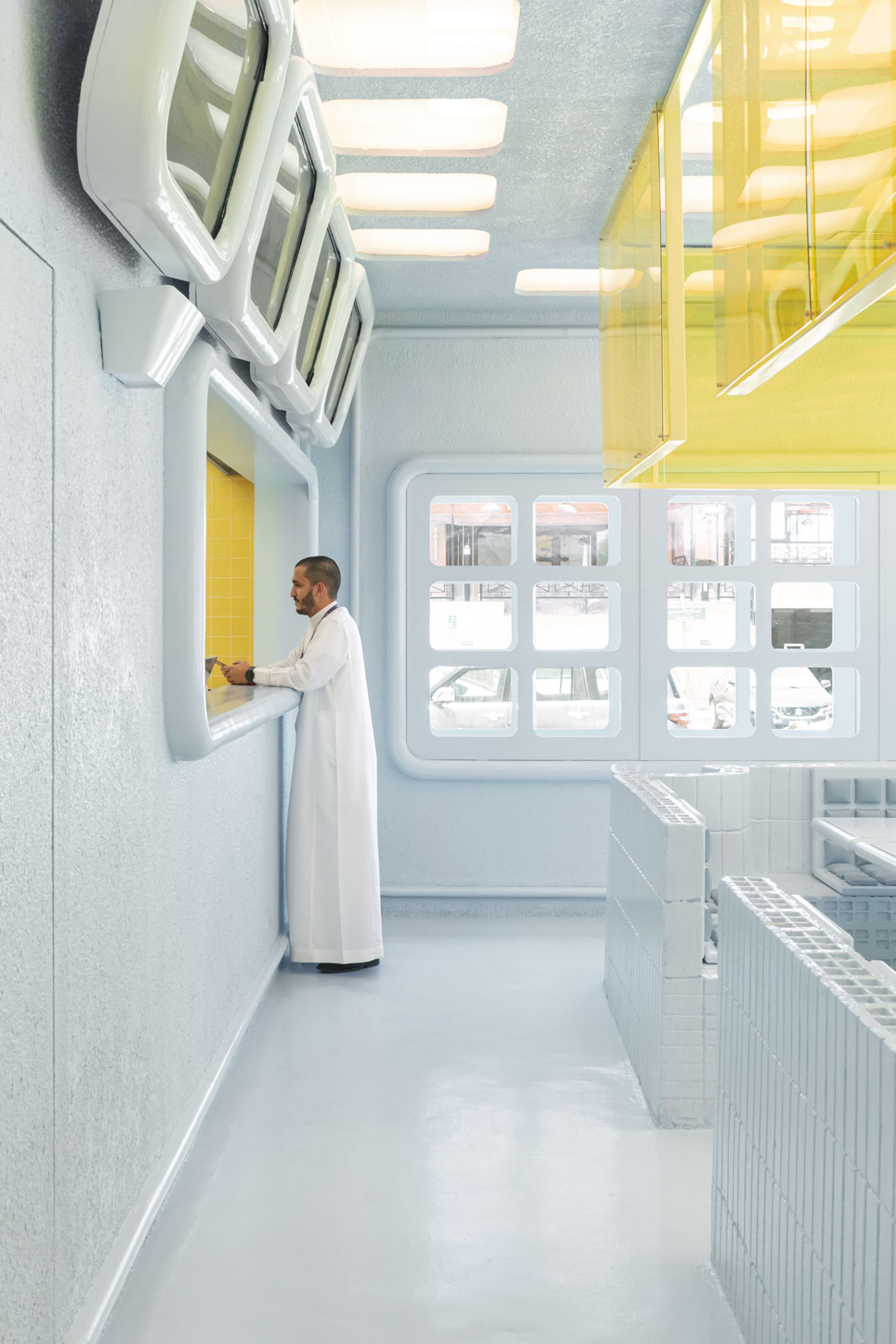 Masquespacio 沙烏地阿拉伯首都利雅德 Novu Waffle 鬆餅餐廳室內設計