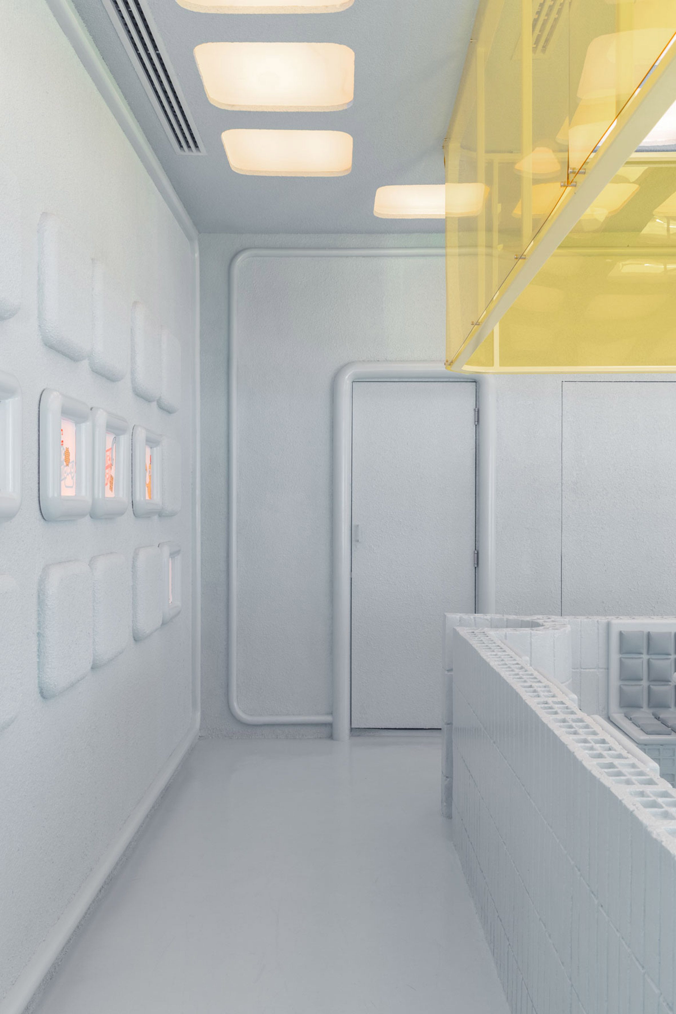 Masquespacio 沙烏地阿拉伯首都利雅德 Novu Waffle 鬆餅餐廳室內設計