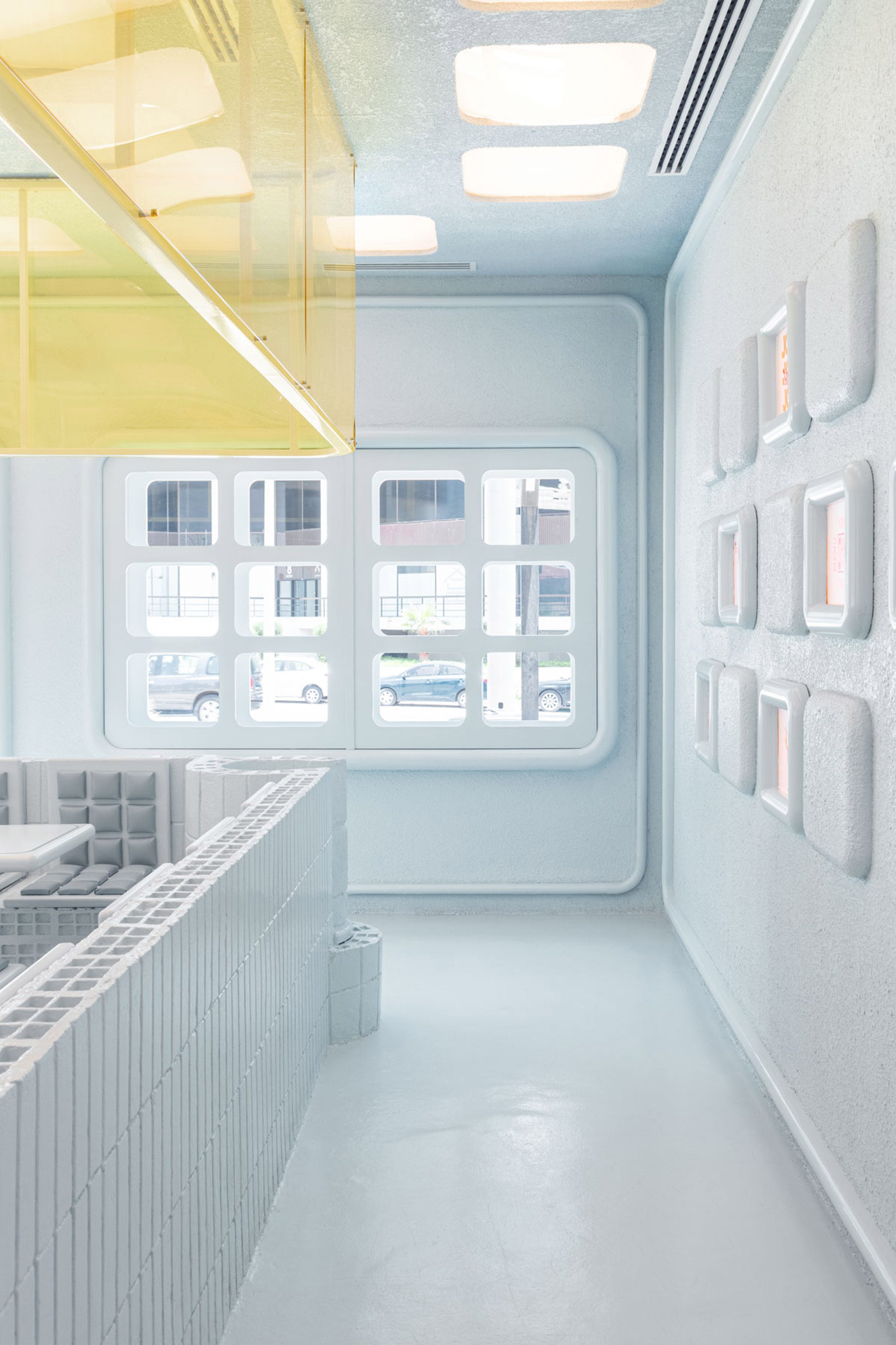 Masquespacio 沙烏地阿拉伯首都利雅德 Novu Waffle 鬆餅餐廳室內設計