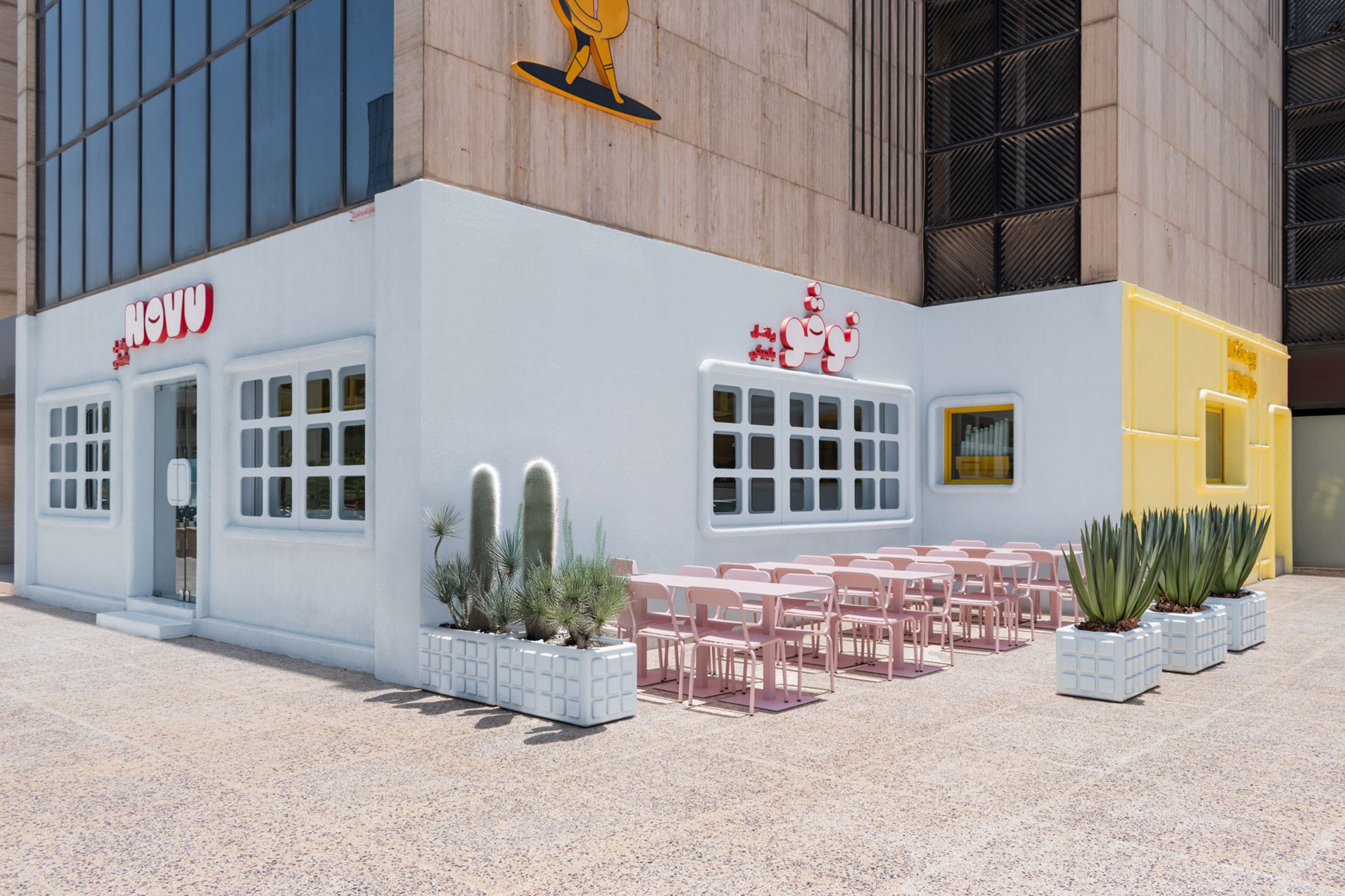 Masquespacio 沙烏地阿拉伯首都利雅德 Novu Waffle 鬆餅餐廳室內設計