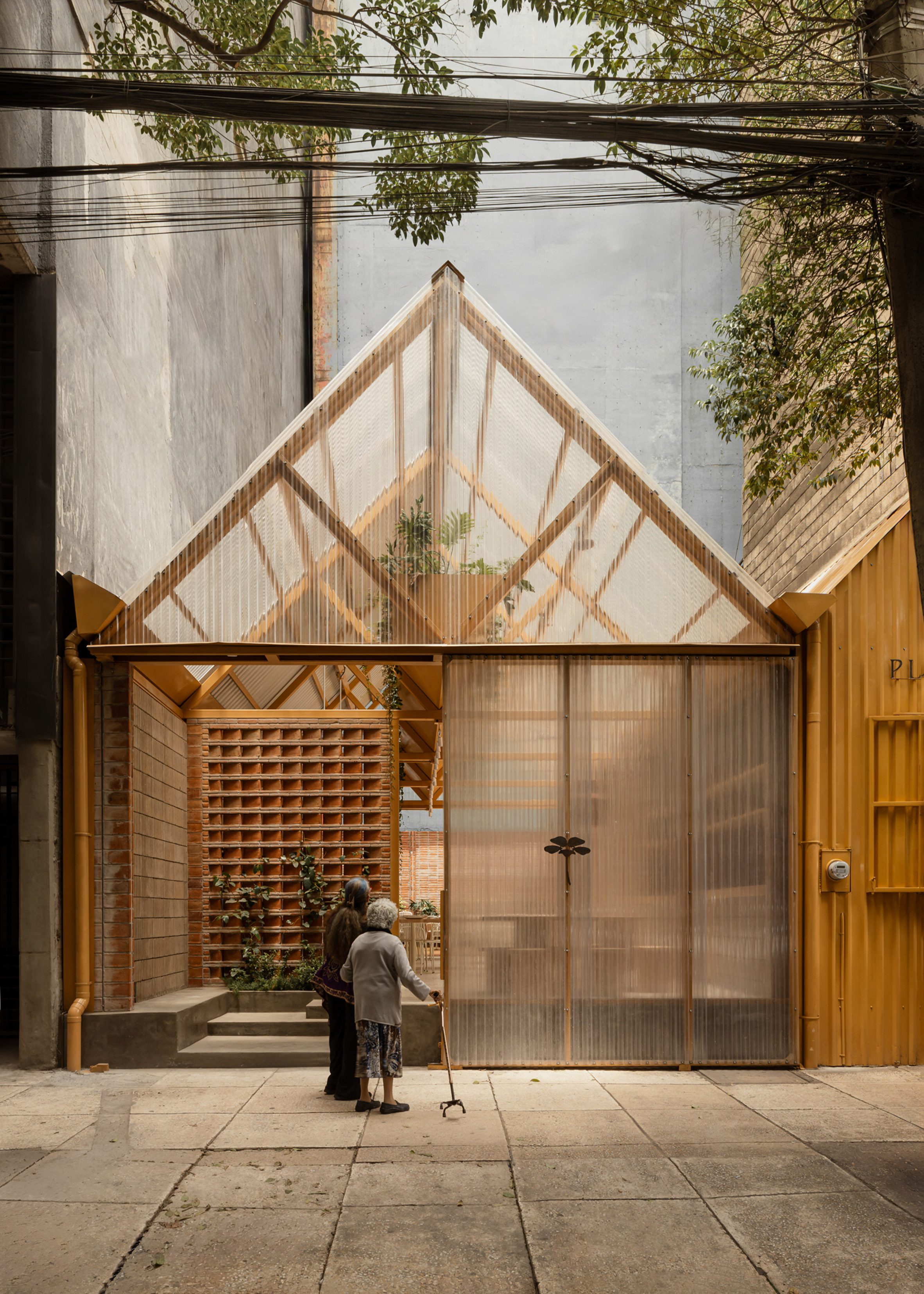 墨西哥城 庫奧特莫克區 Cuauhtémoc Oficina de Práctica Arquitectónica Plumbago 餐廳