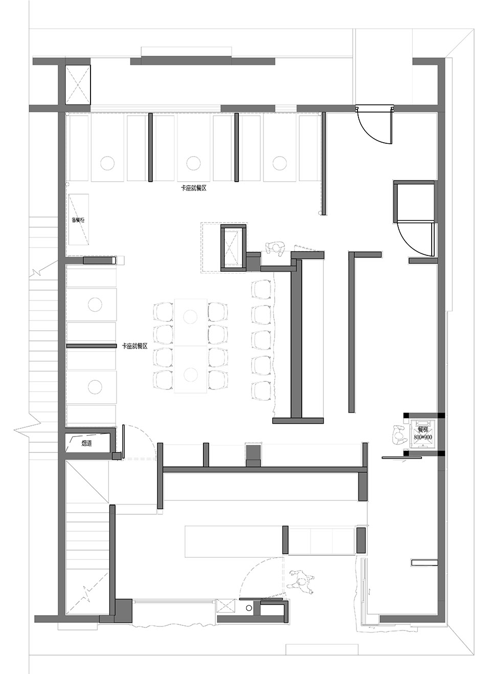 燃炙屋一層平面圖