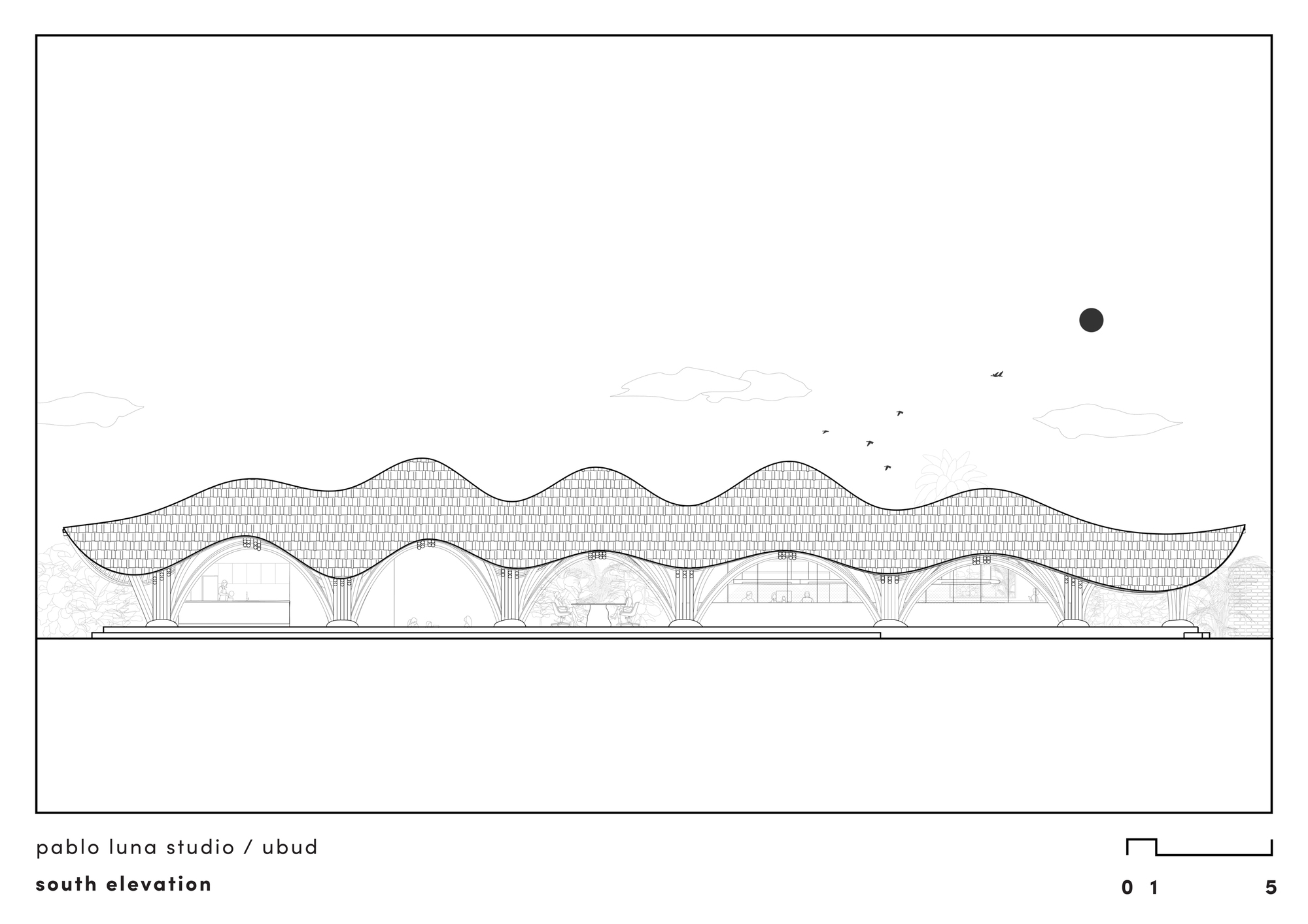 印尼度假勝地峇里島烏布 Ubud Bali 辦公室 竹構 bamboo structure Studio Lodtunduh Pablo Luna Studio