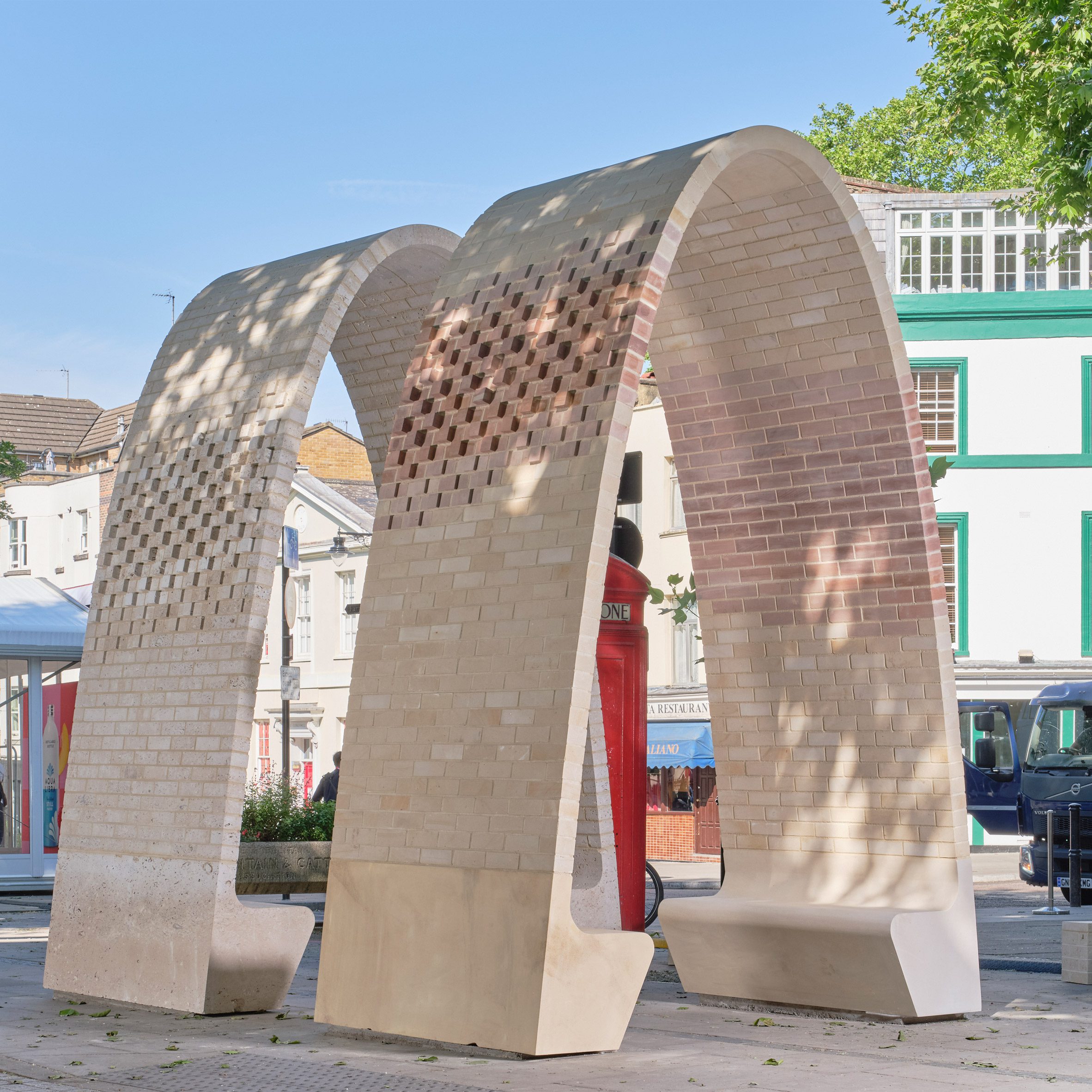 Webb Yates Clerkenwell Green Hawkins Brown Clerkenwell Design Week Brick from a Stone Arch Revival