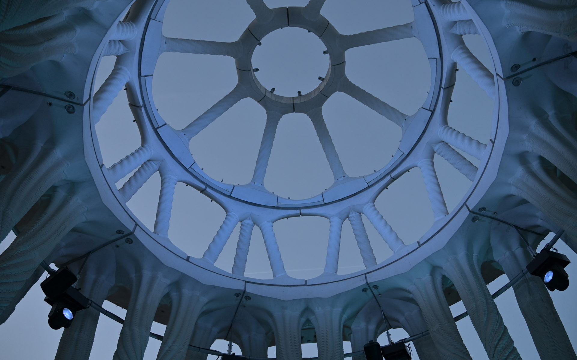 瑞士穆倫斯 Mulegns Tor Alva 白色巨塔 3D列印 printing