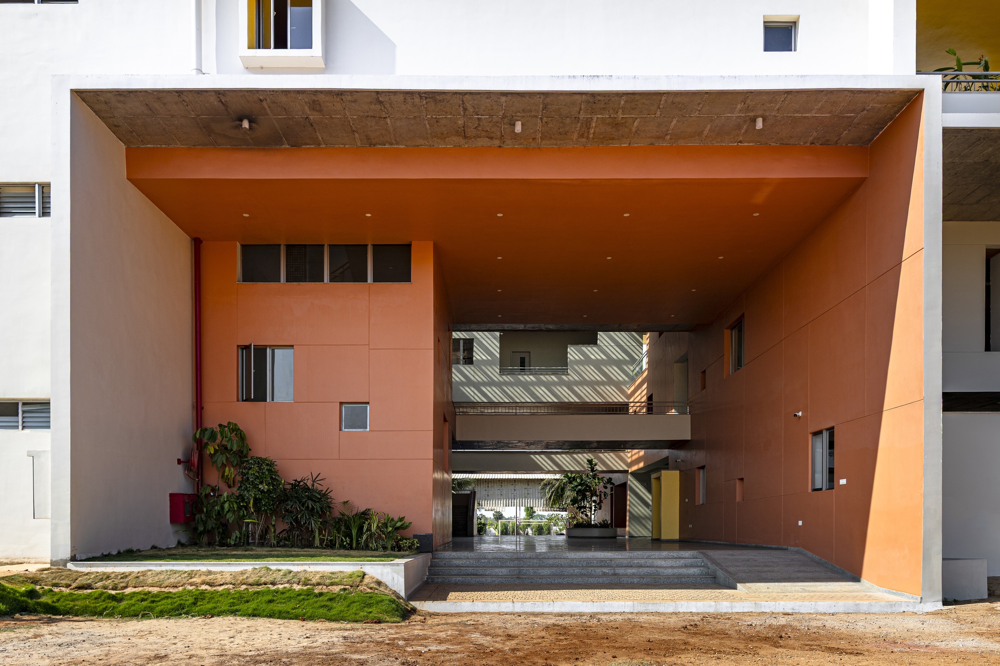 Rainbow International School / Spacefiction studio - Interior Photography, Balcony