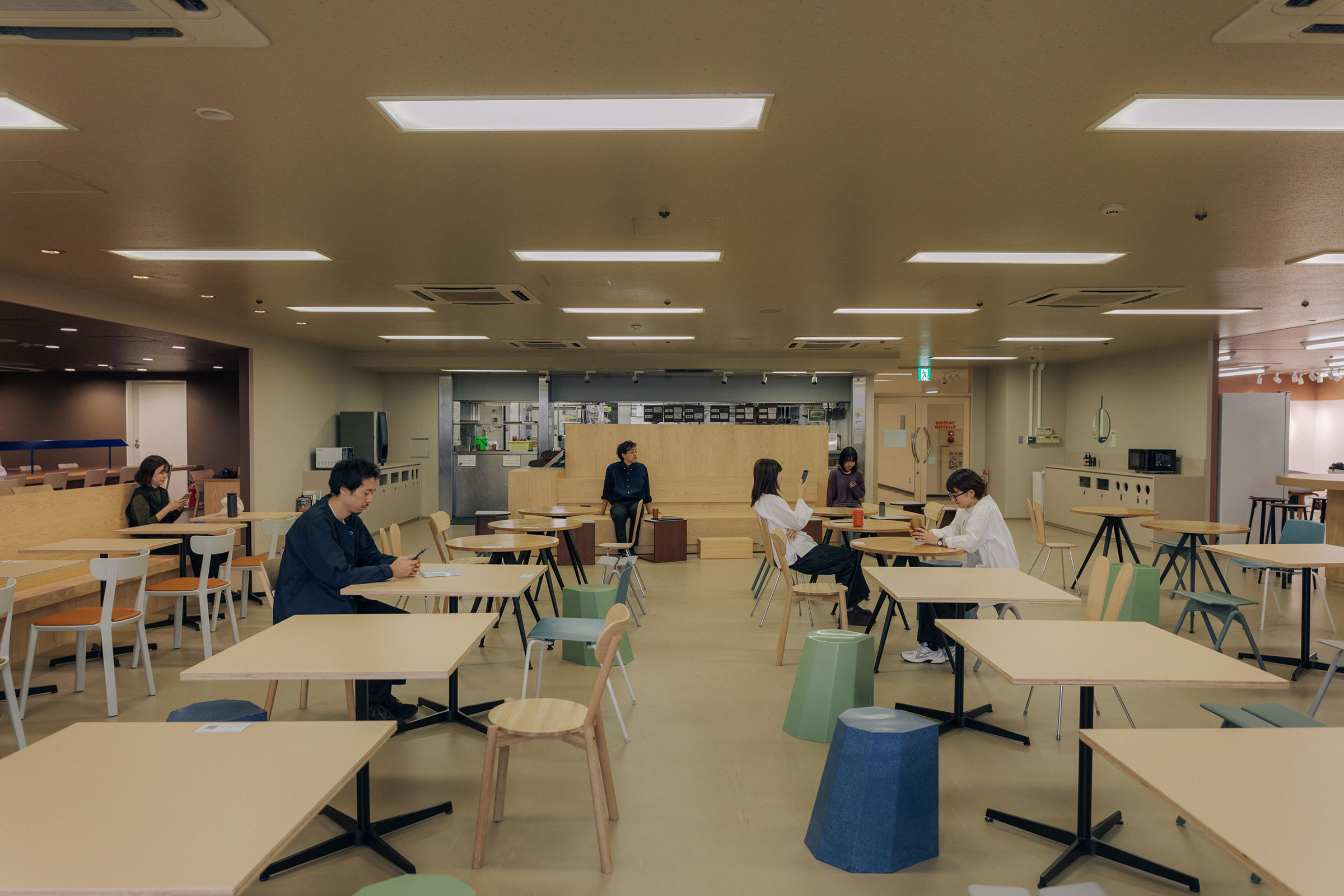 LUMINE北千住 員工餐廳 室內設計 YOTTEKO TABETEKO ヨッテコタベテコ