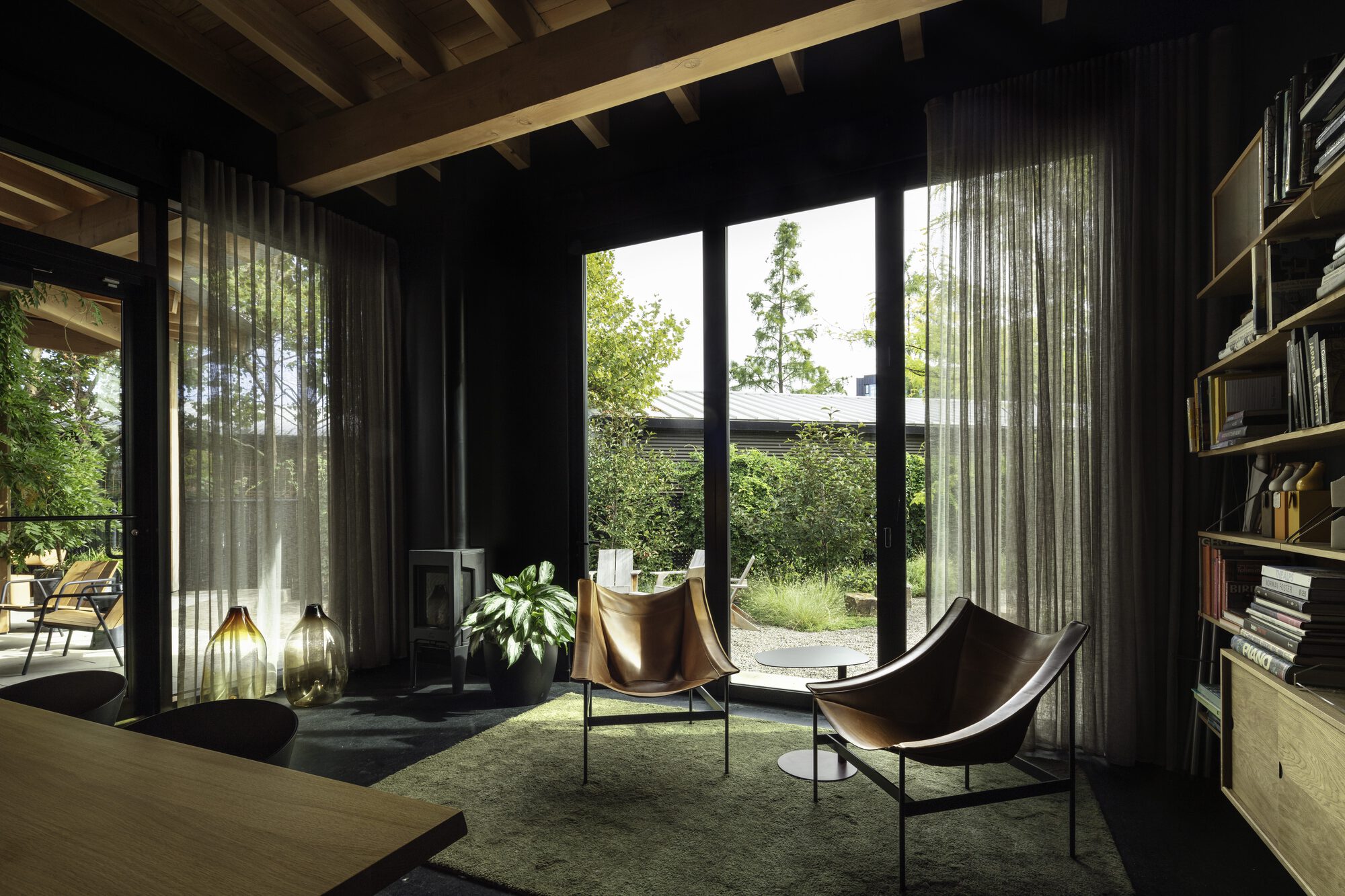 Skylab Headquarters + SkylabSHOP / Skylab Architecture 美國舊工業建築改造 辦公室 - Interior Photography, Wood, Chair, Table, Lighting, Glass