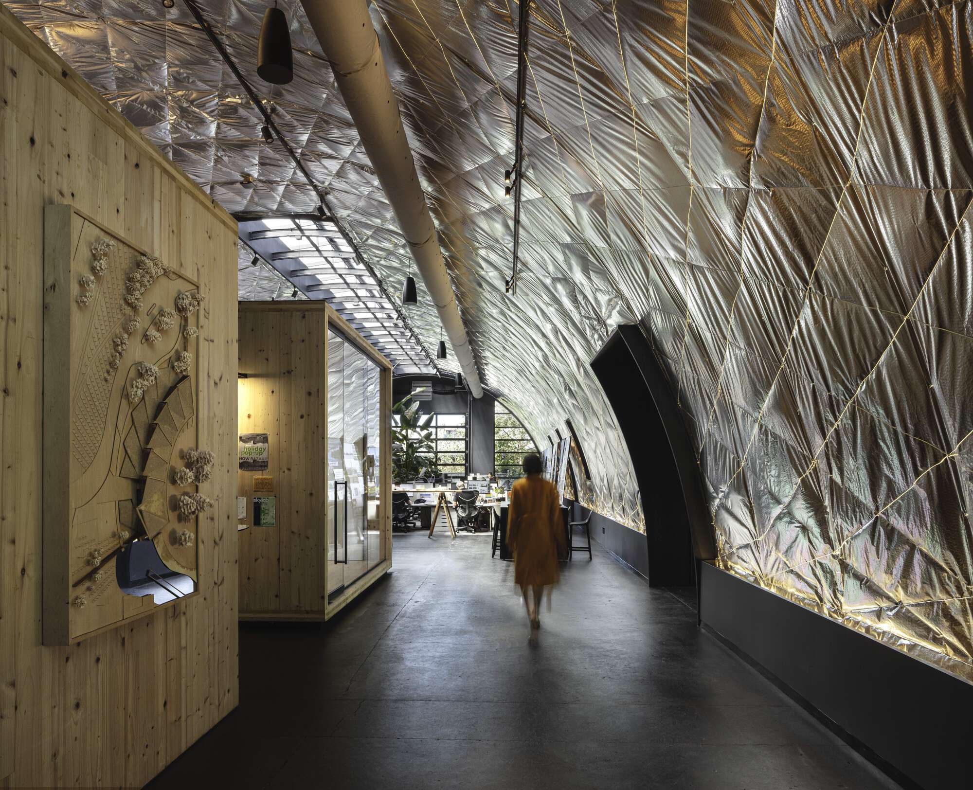 Skylab Headquarters + SkylabSHOP / Skylab Architecture 美國舊工業建築改造 辦公室 - Interior Photography, Lighting, Glass, Beam, Steel