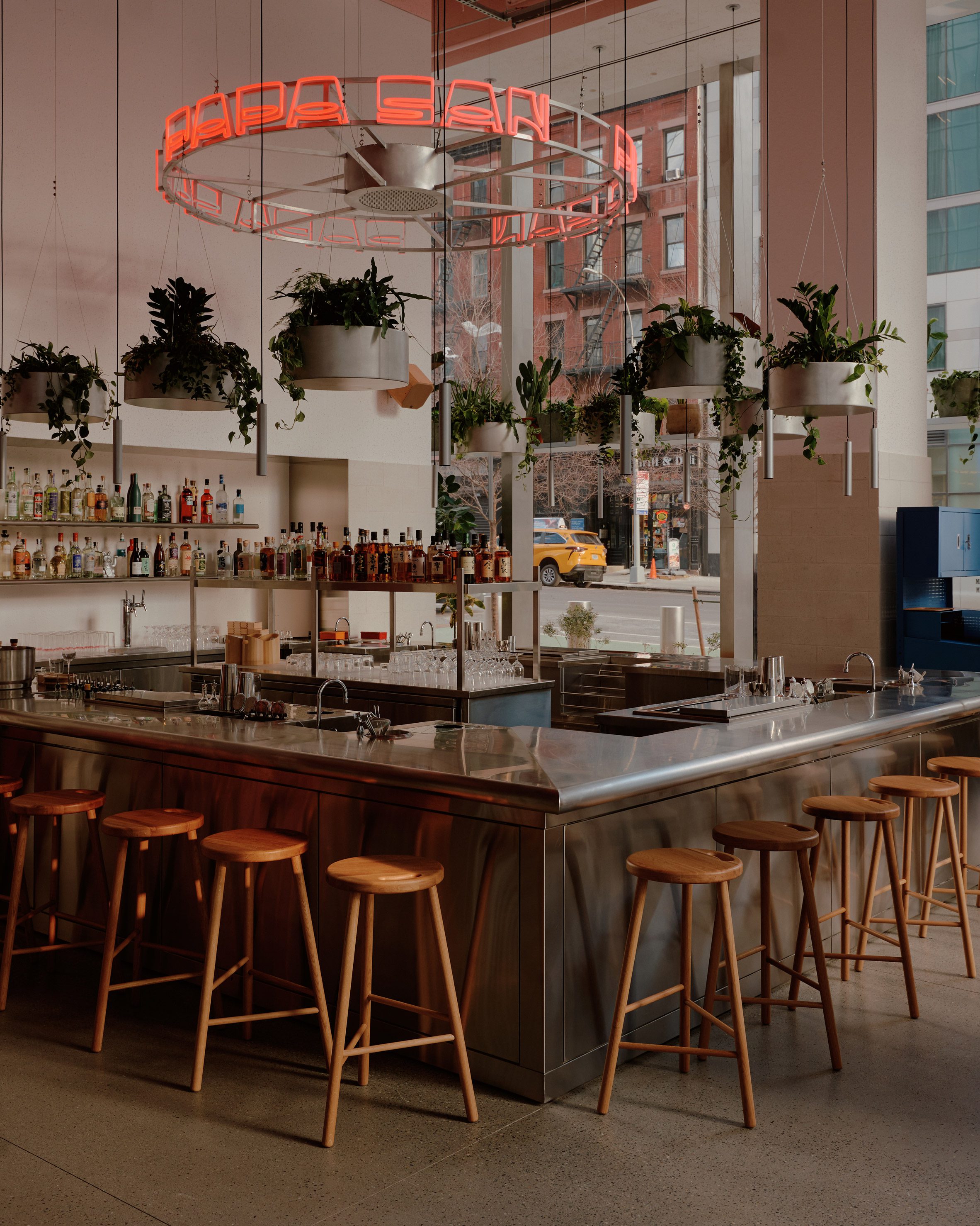 Papa San New york INC Architecture 室內設計 interior design 紐約餐廳 