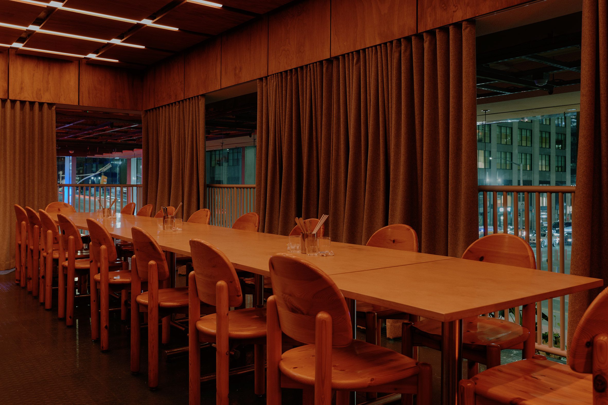 Papa San New york INC Architecture 室內設計 interior design 紐約餐廳 