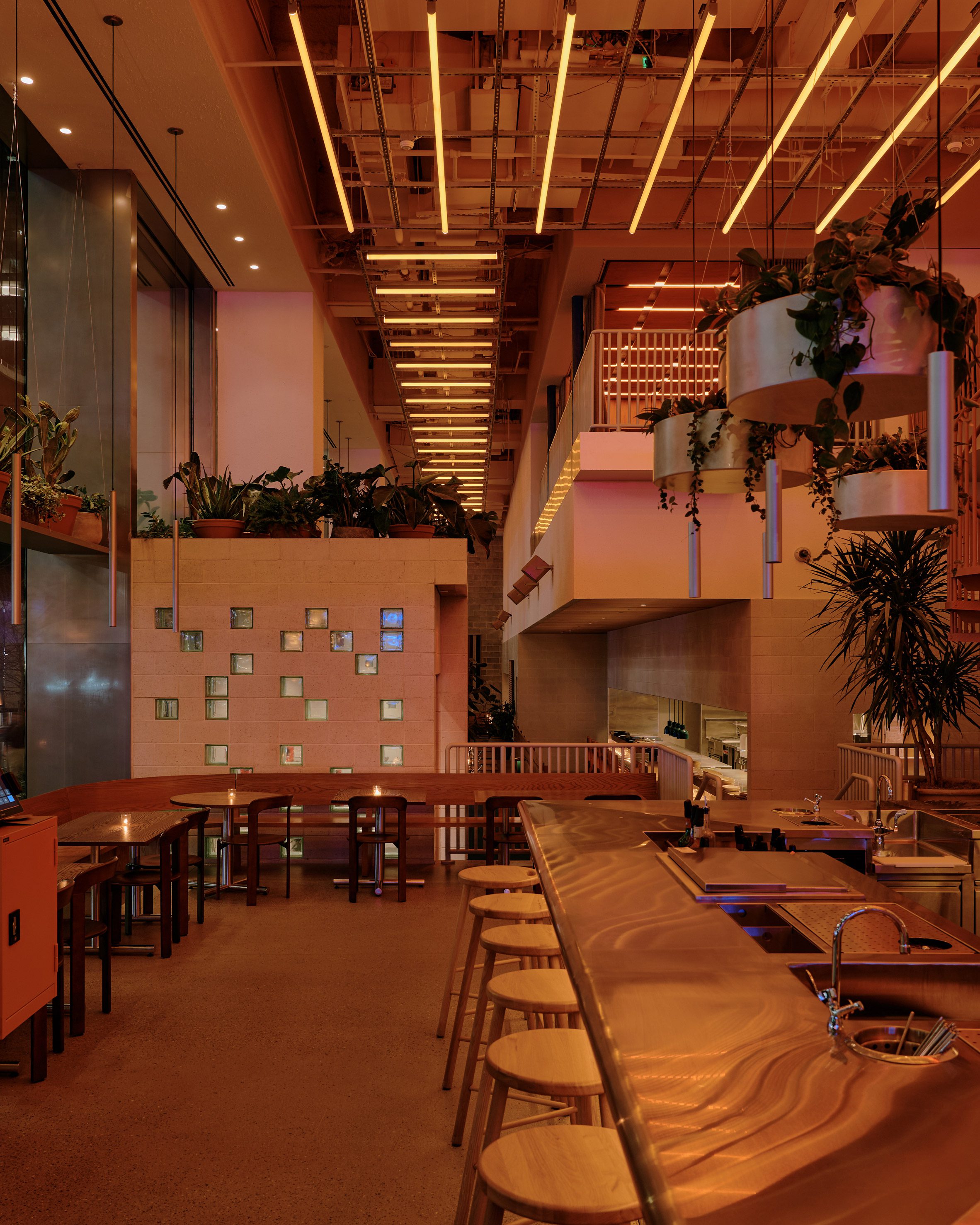 Papa San New york INC Architecture 室內設計 interior design 紐約餐廳 