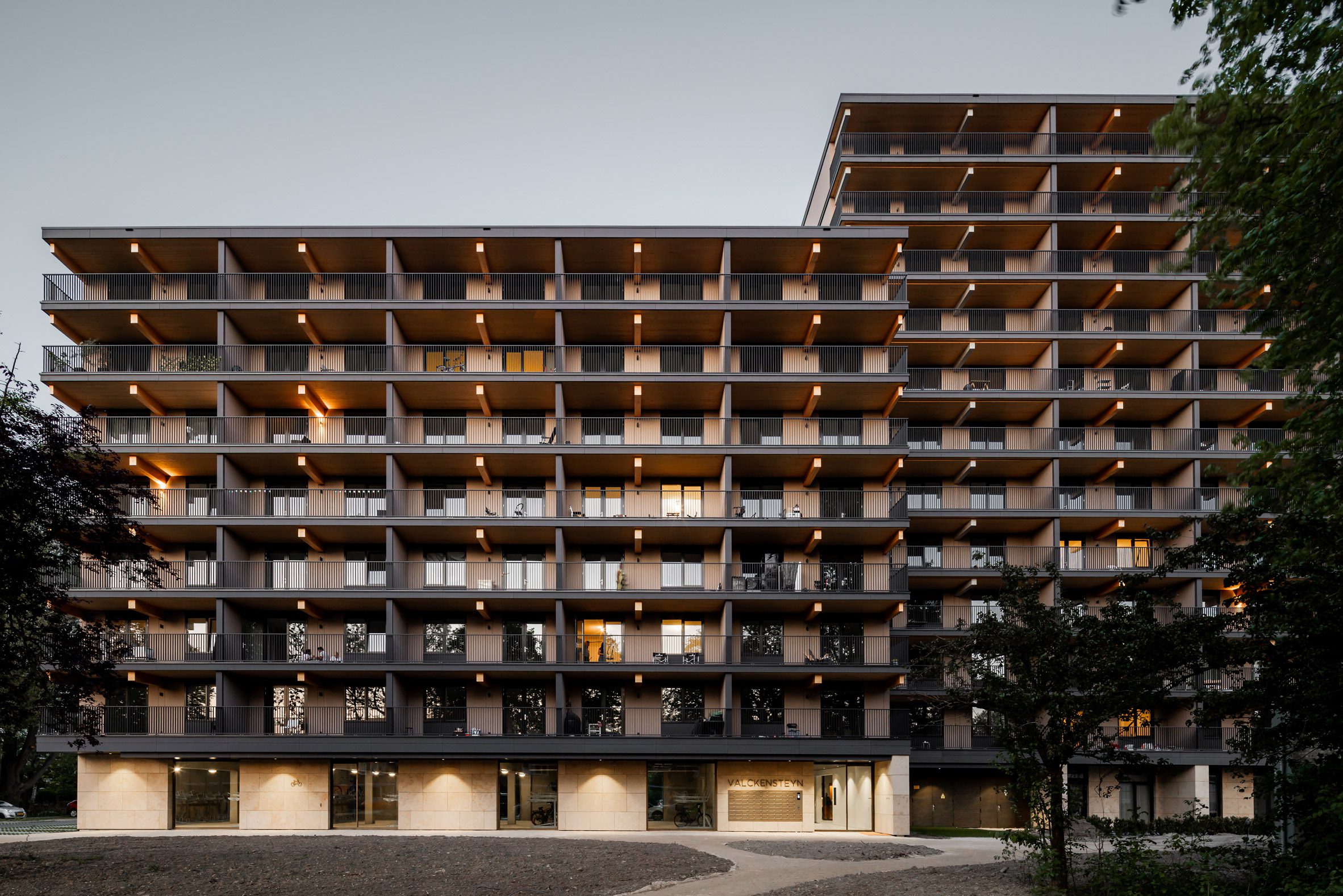 rotterdam valckensteyn powerhouse company mass timber housing 荷蘭木造集合住宅