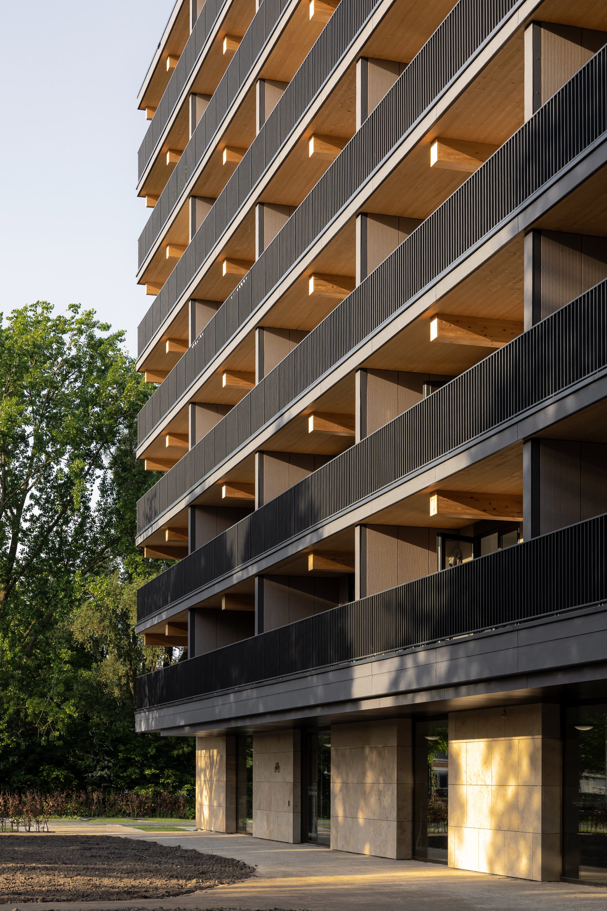 rotterdam valckensteyn powerhouse company mass timber housing 荷蘭木造集合住宅