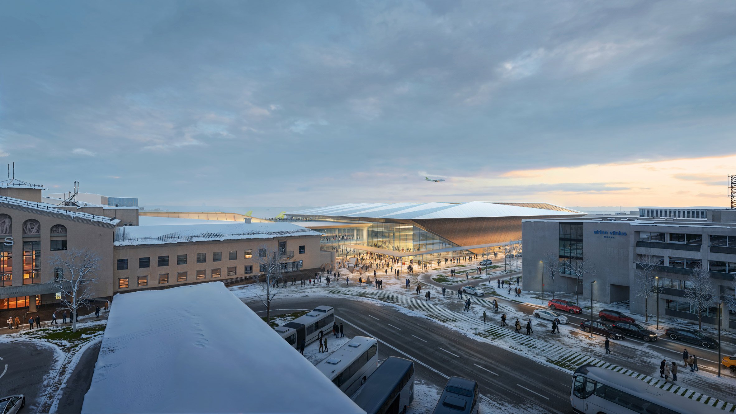 Zaha Hadid Architects 維爾紐斯機場 立陶宛