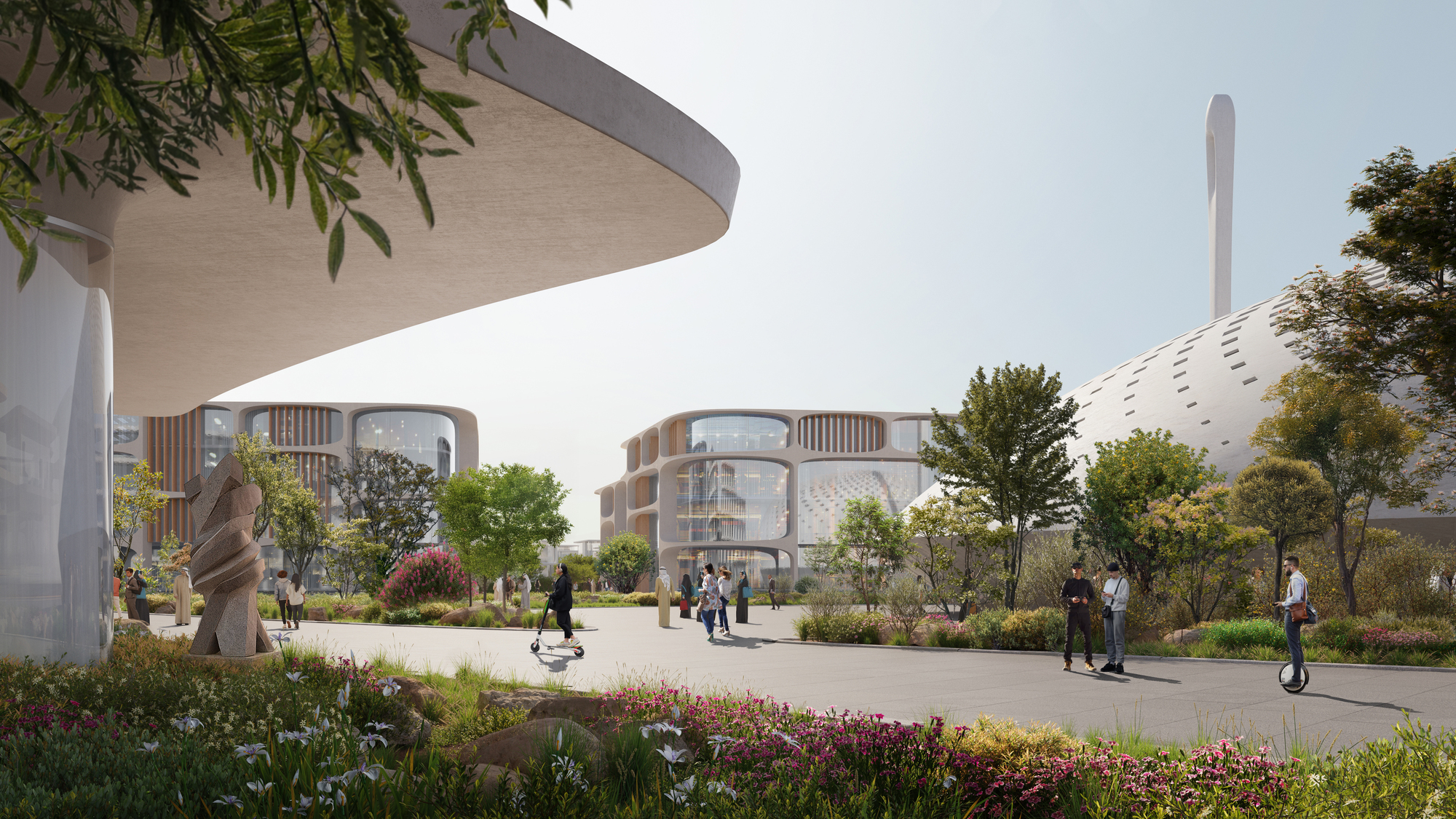 Zaha Hadid Architects 阿拉伯聯合大公國沙迦酋長國 本・蘇丹城 Khalid Bin Sultan City 總體規劃