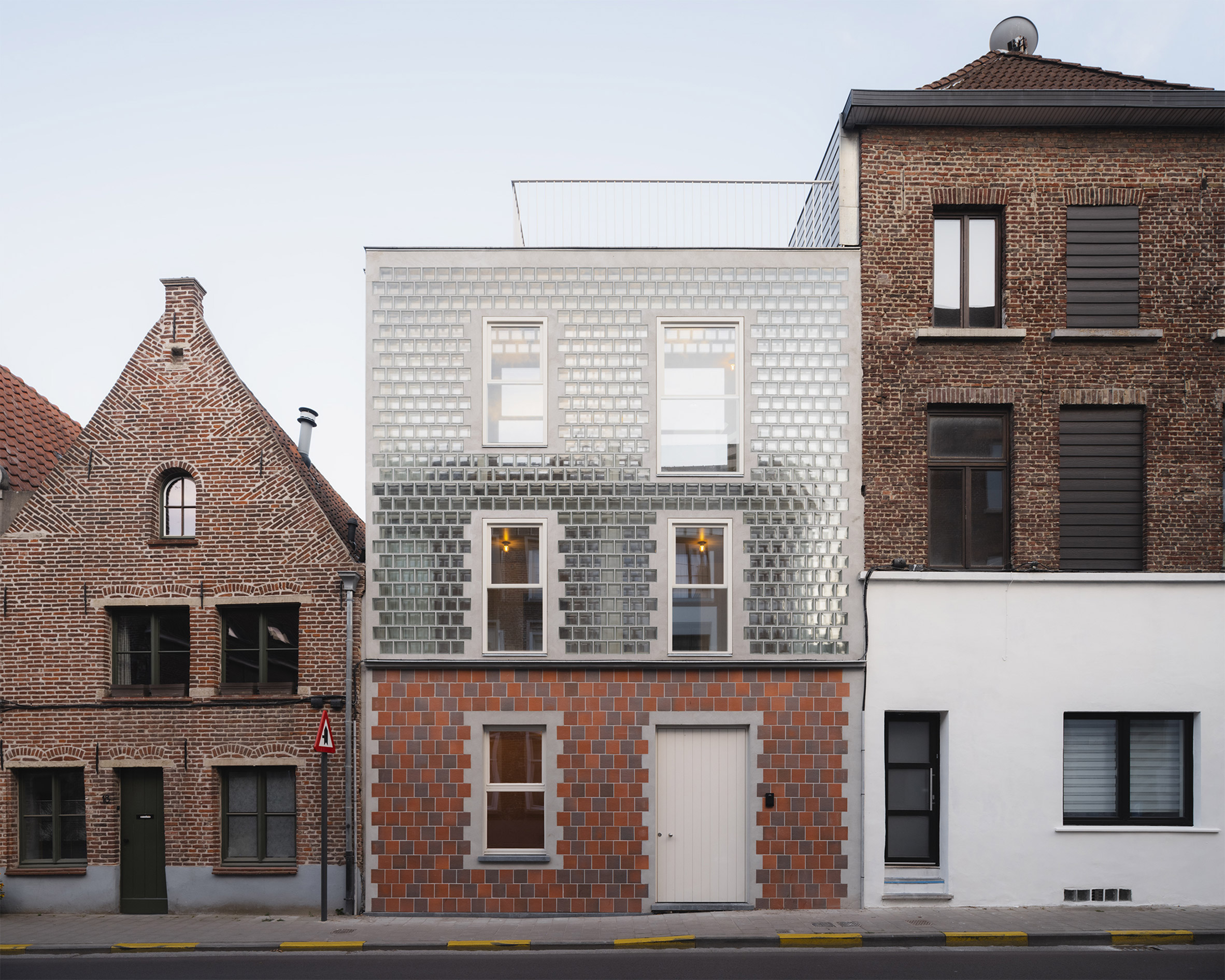 比利時 根特 Ghent 玻璃磚屋 Delmulle Delmulle Architecten Glass Brick House