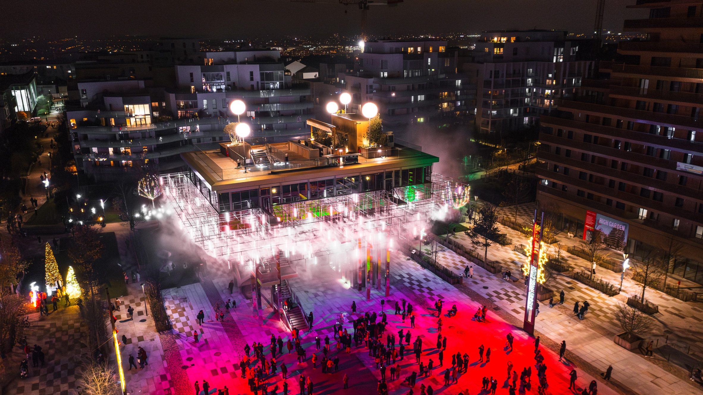 法國巴黎西側住宅新興區Rueil-Malmaison 鋼結構餐廳 Mon Nuage Hamonic+Masson