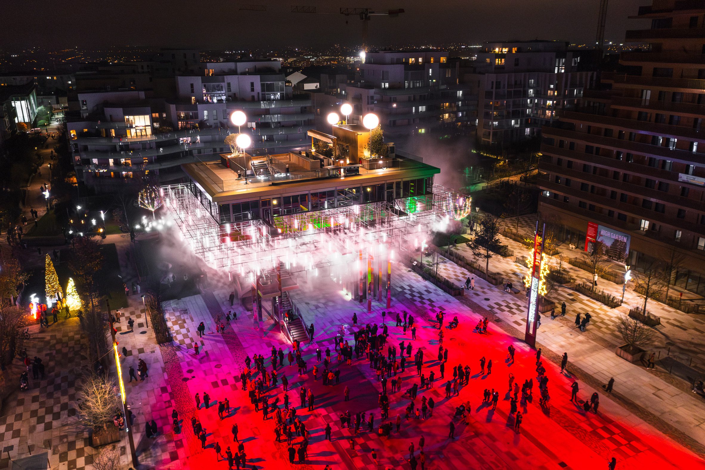 法國巴黎西側住宅新興區Rueil-Malmaison 鋼結構餐廳 Mon Nuage Hamonic+Masson