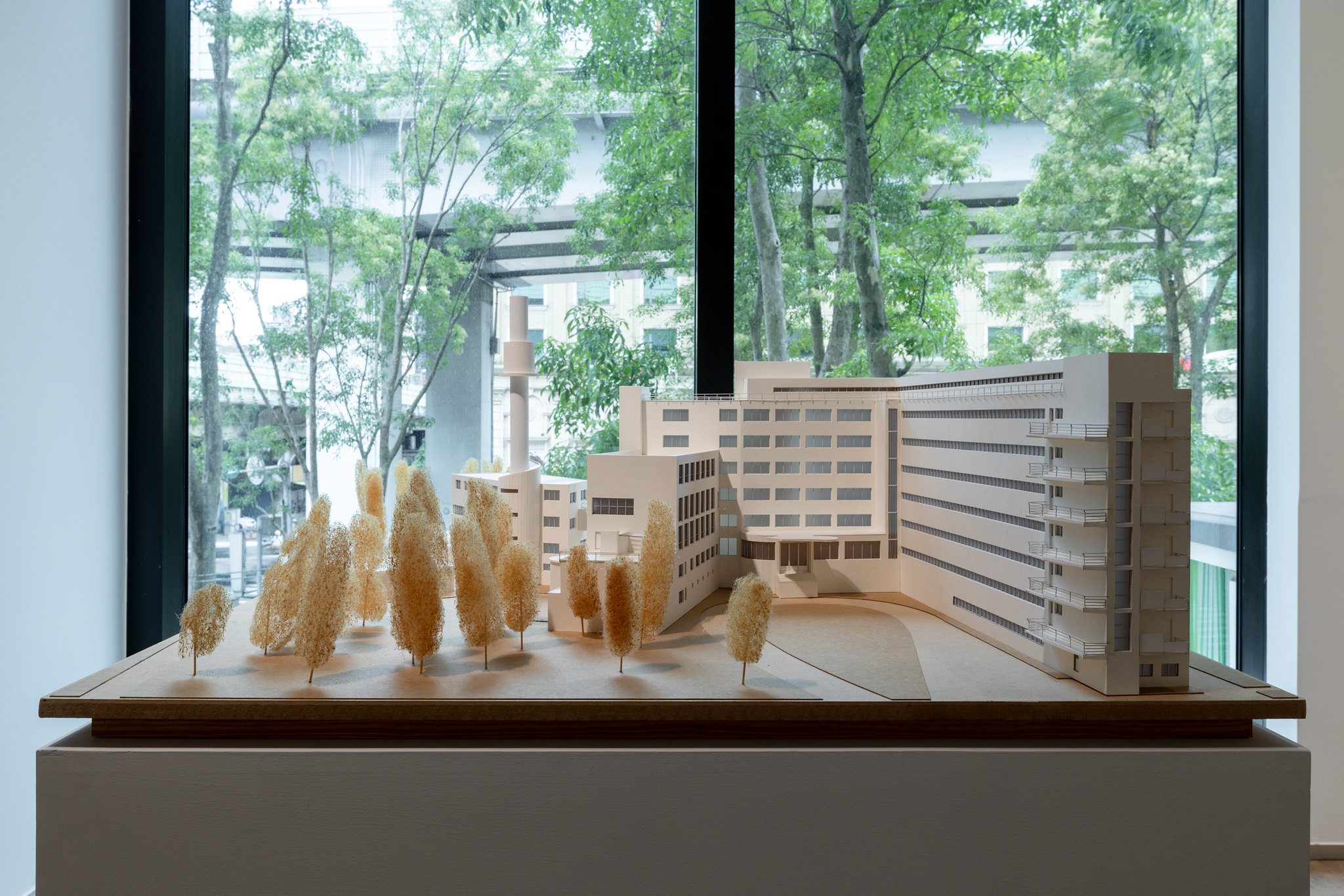 為結核病患者打造的療癒建築—帕伊米奧療養院模型 ©忠泰美術館