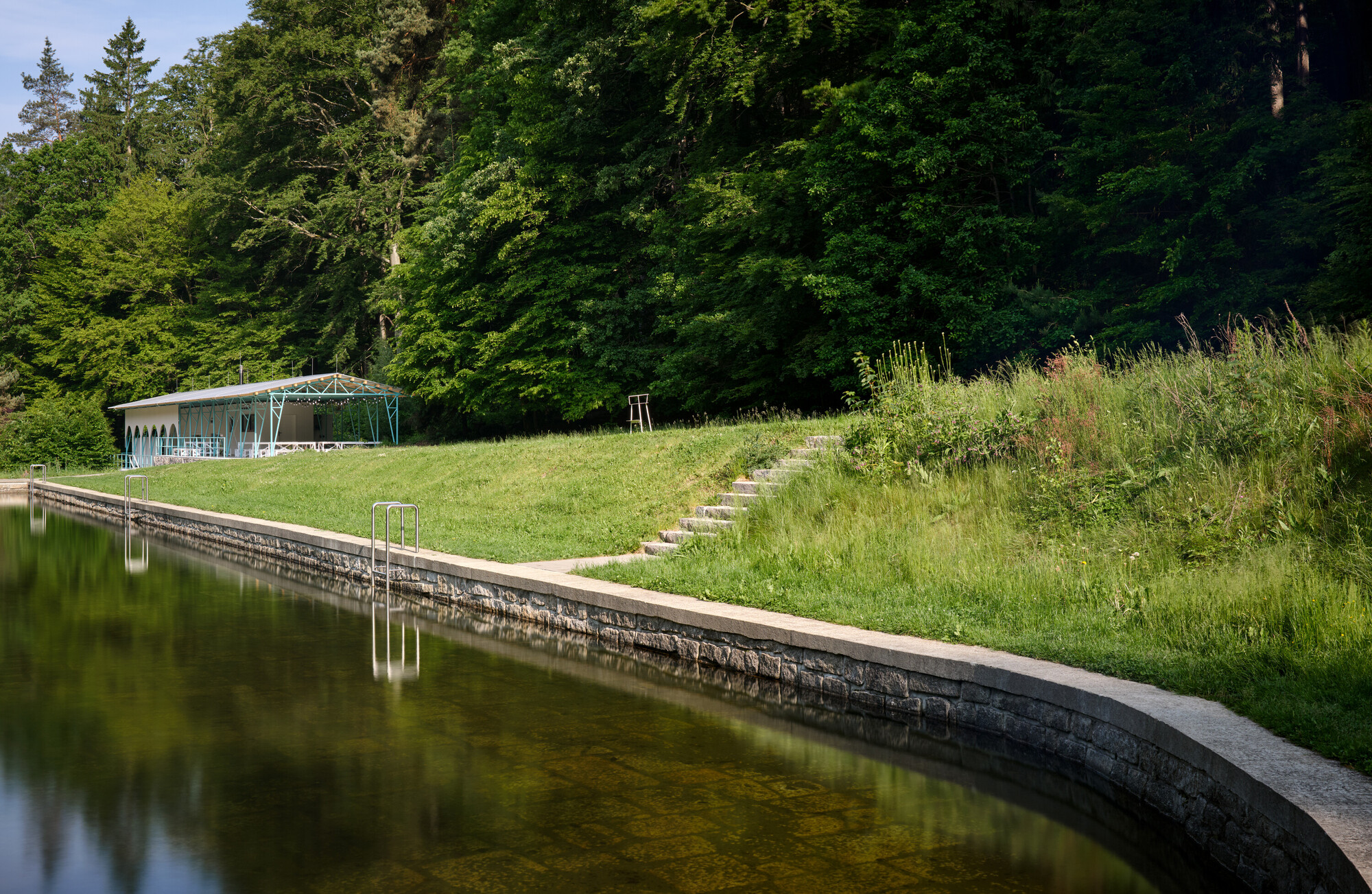 Mjölk  Architekti Liberec Lidové sady Lesní koupaliště Forest Pool 捷克森林游泳池