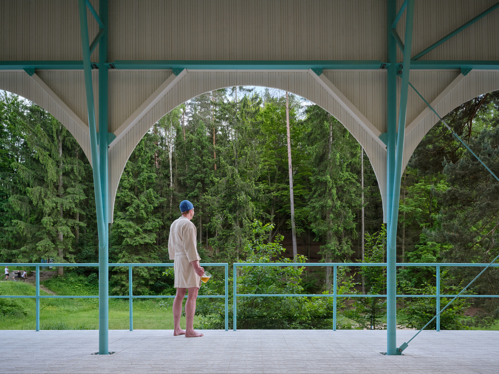 Mjölk  Architekti Liberec Lidové sady Lesní koupaliště Forest Pool 捷克森林游泳池