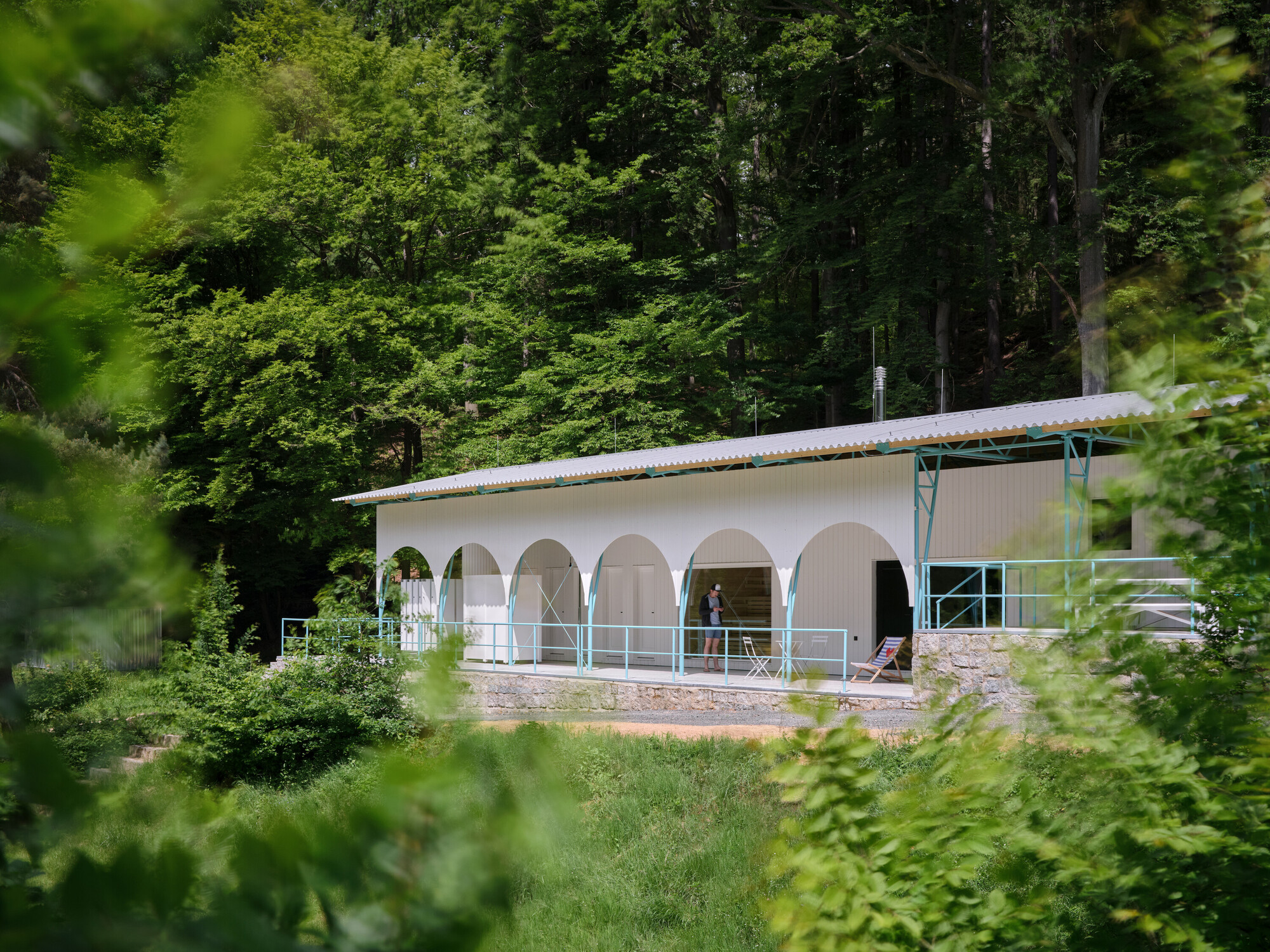 Mjölk  Architekti Liberec Lidové sady Lesní koupaliště Forest Pool 捷克森林游泳池