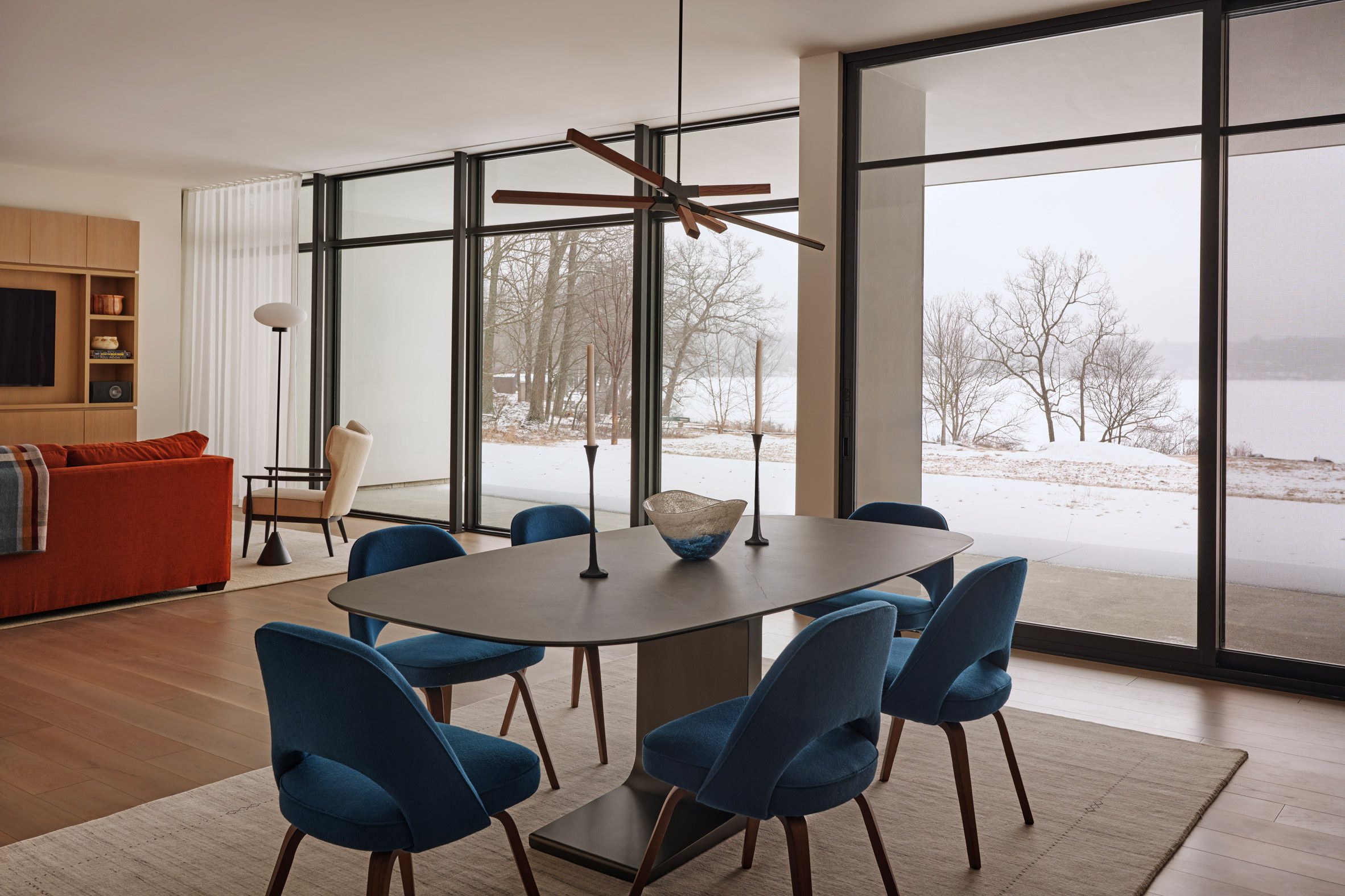 美國賓州 Milford Specht Novak Log Tavern Pond House 住宅