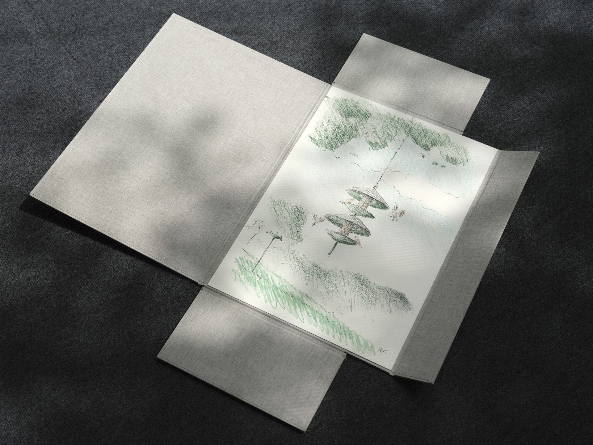 Norman Foster 的手繪稿