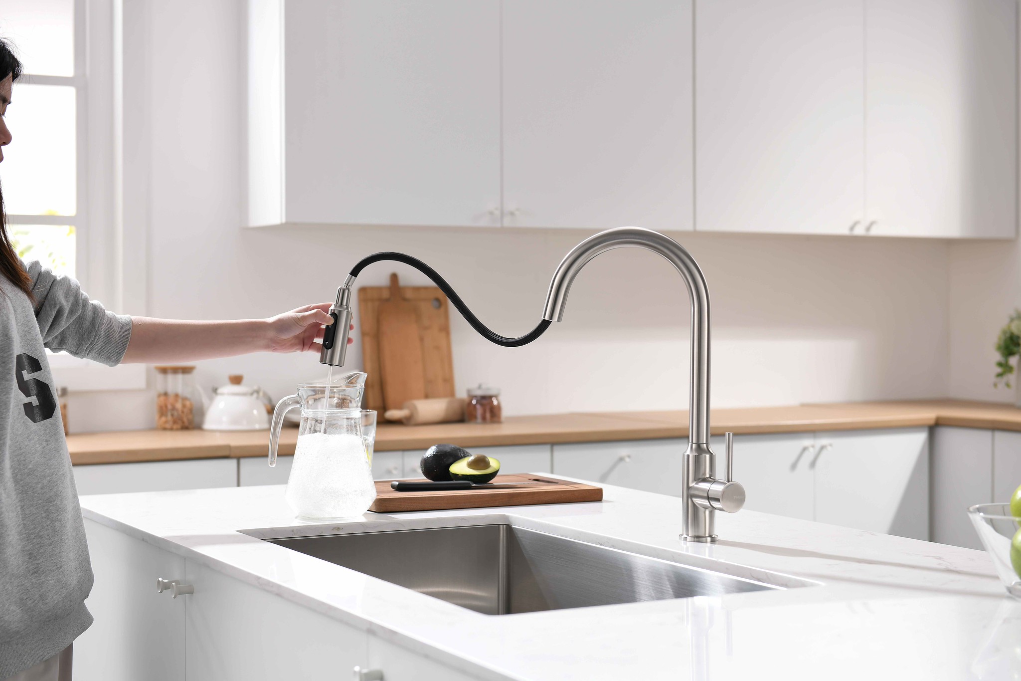 德國珂瑞水龍頭，不僅操作便利、手感極佳，更提供終生保固與免費送濾嘴服務