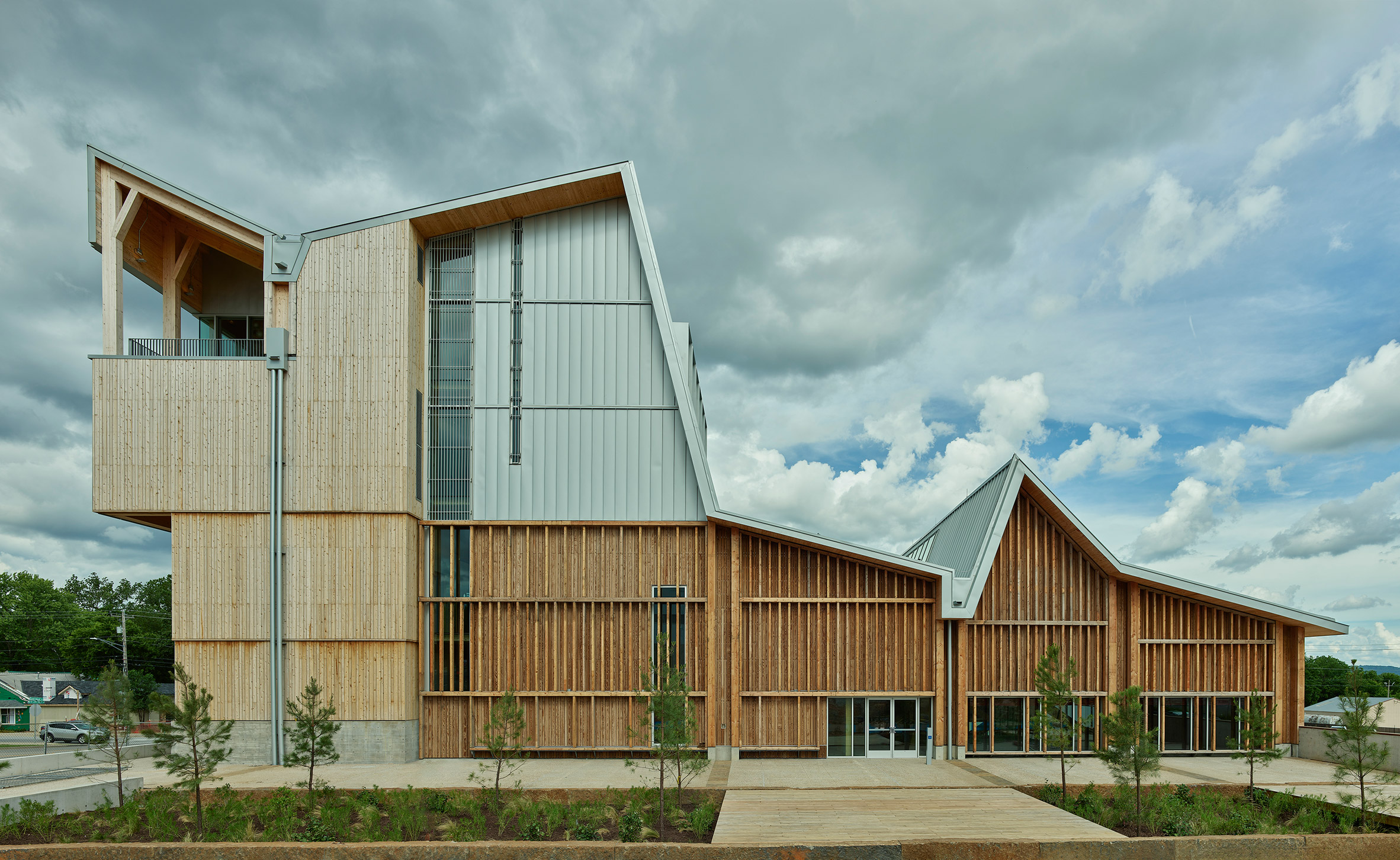 Grafton Architects University of Arkansas Anthony Timberlands Center for Design and Materials Innovation 多層次實木結構 mass-timber 木構