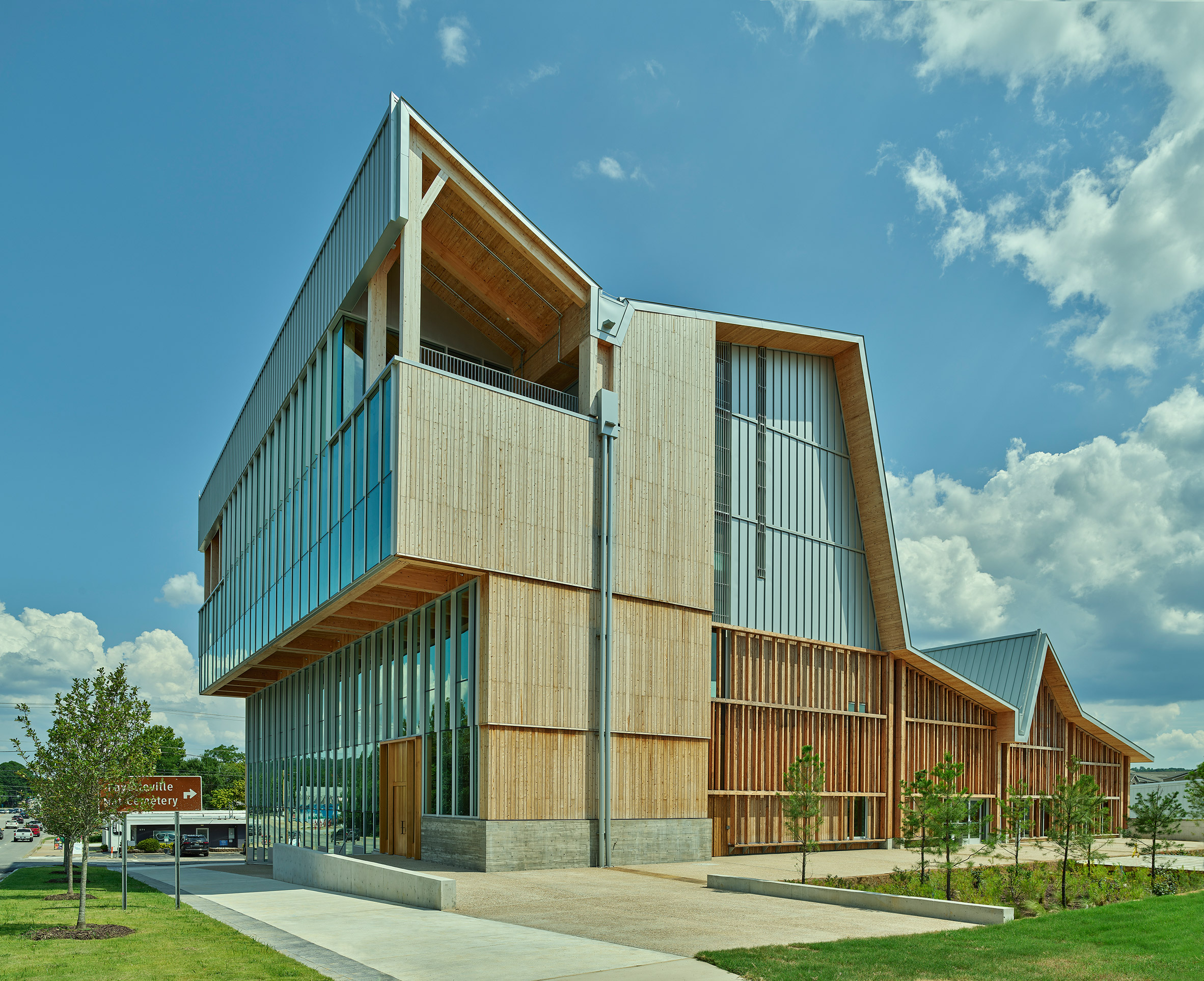Grafton Architects University of Arkansas Anthony Timberlands Center for Design and Materials Innovation 多層次實木結構 mass-timber 木構