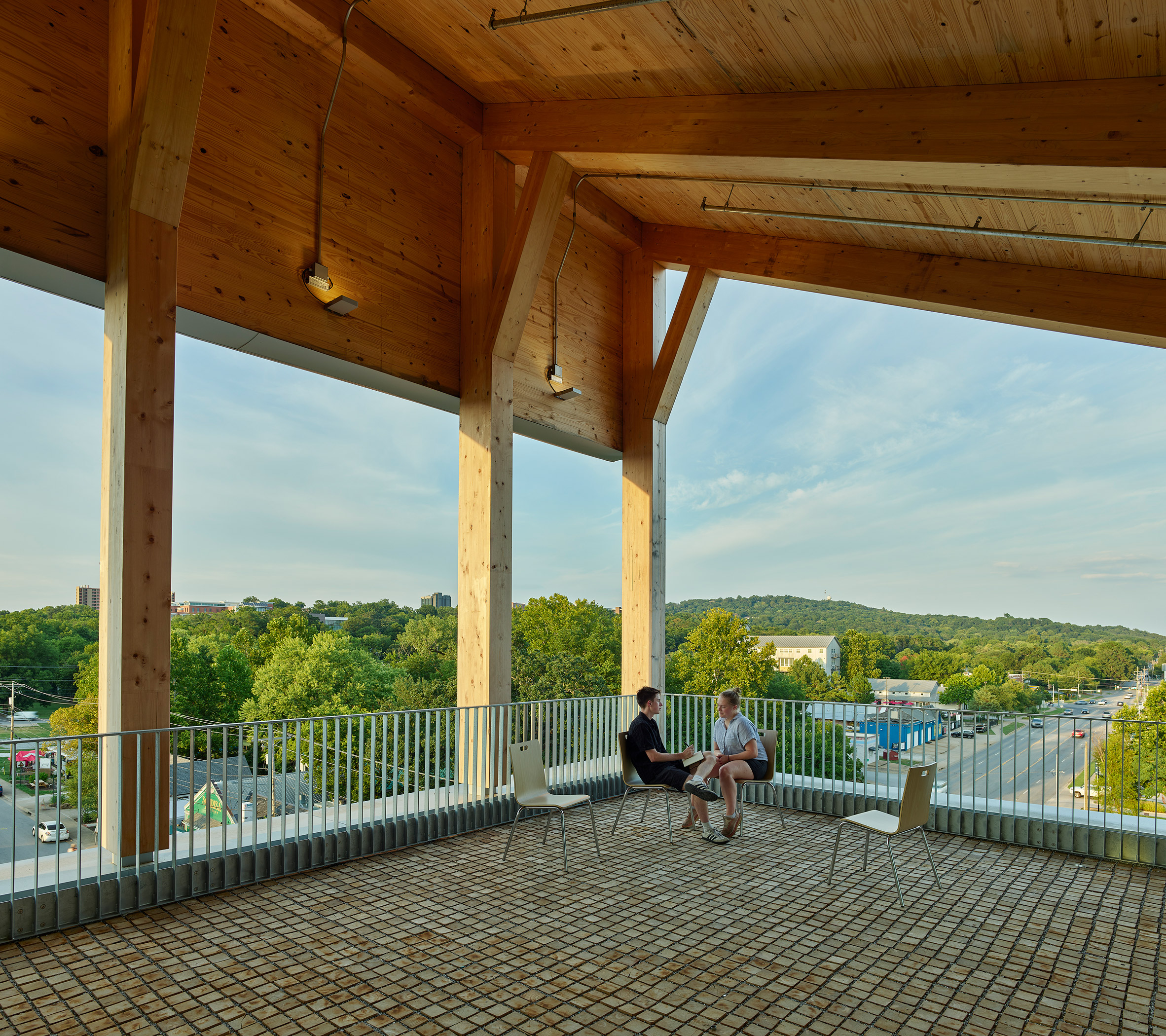 Grafton Architects University of Arkansas Anthony Timberlands Center for Design and Materials Innovation 多層次實木結構 mass-timber 木構