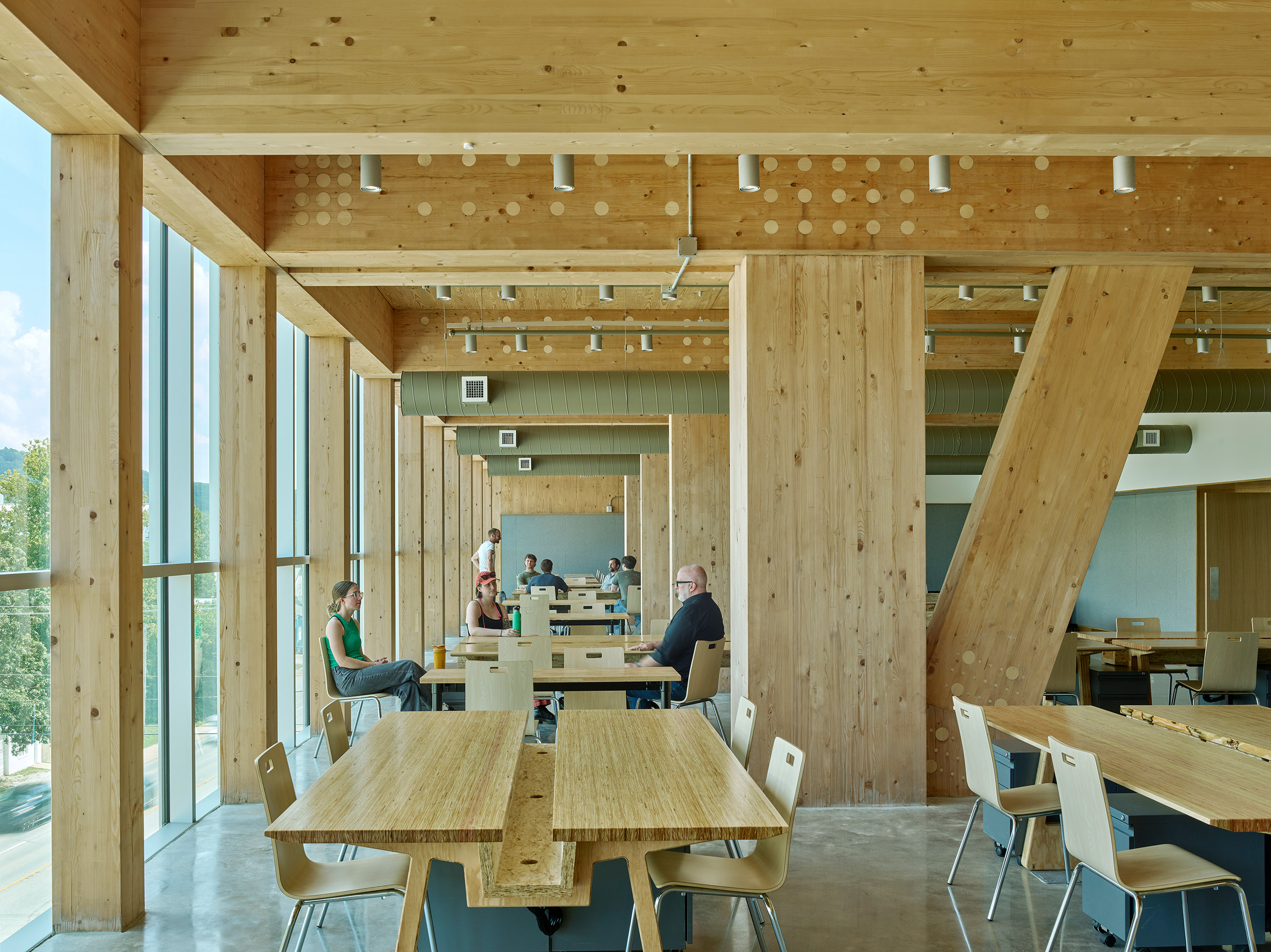 Grafton Architects University of Arkansas Anthony Timberlands Center for Design and Materials Innovation 多層次實木結構 mass-timber 木構