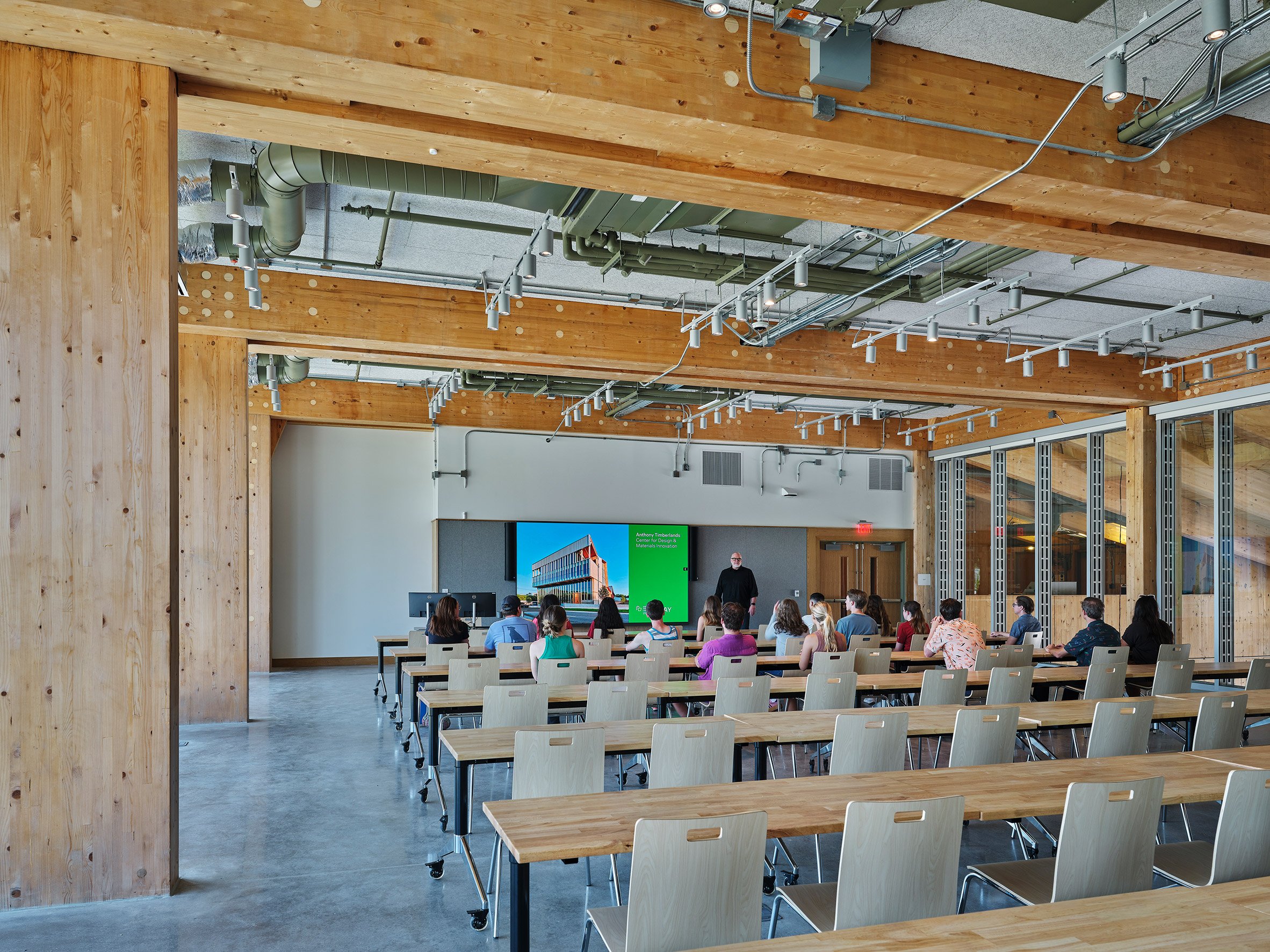 Grafton Architects University of Arkansas Anthony Timberlands Center for Design and Materials Innovation 多層次實木結構 mass-timber 木構