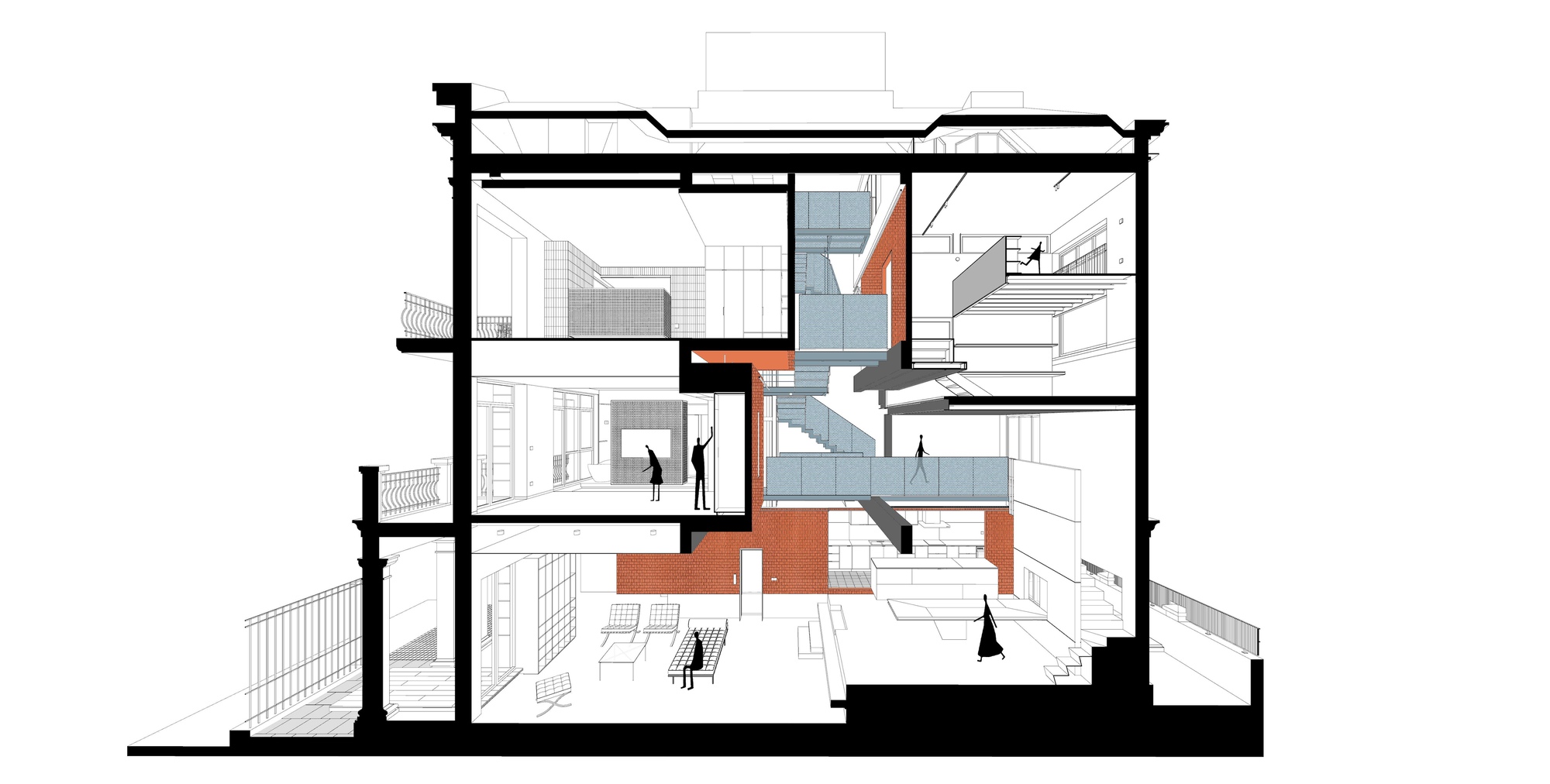 OOB STUDIO 越南河內 Hanoi B.RED House 私人住宅