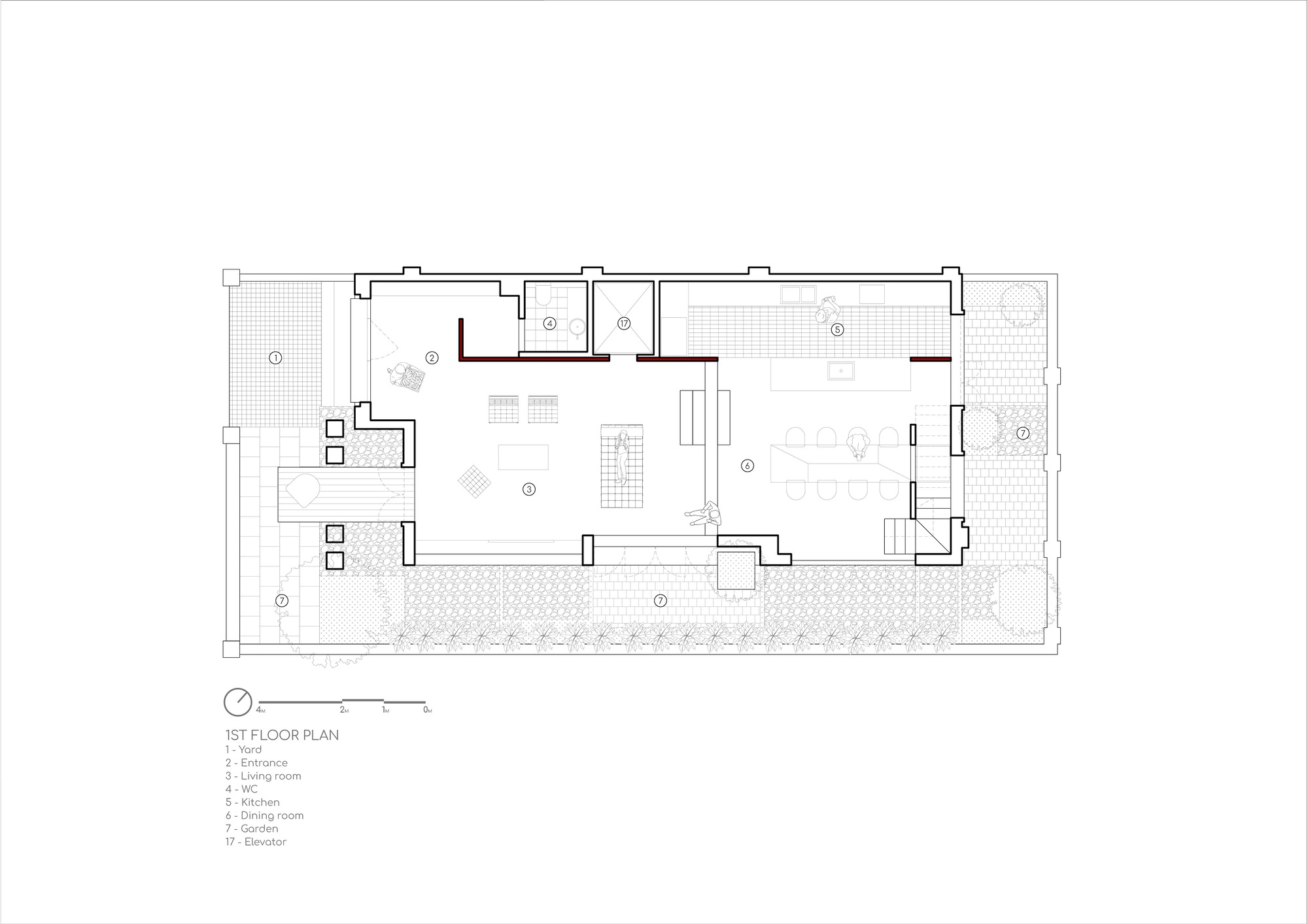 OOB STUDIO 越南河內 Hanoi B.RED House 私人住宅