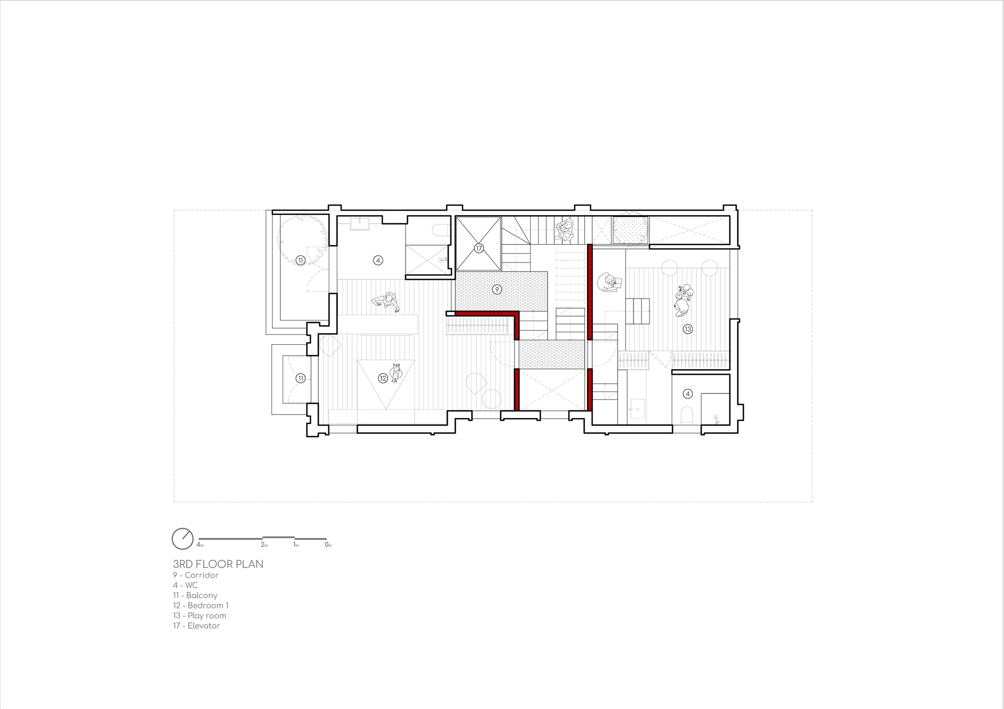 OOB STUDIO 越南河內 Hanoi B.RED House 私人住宅
