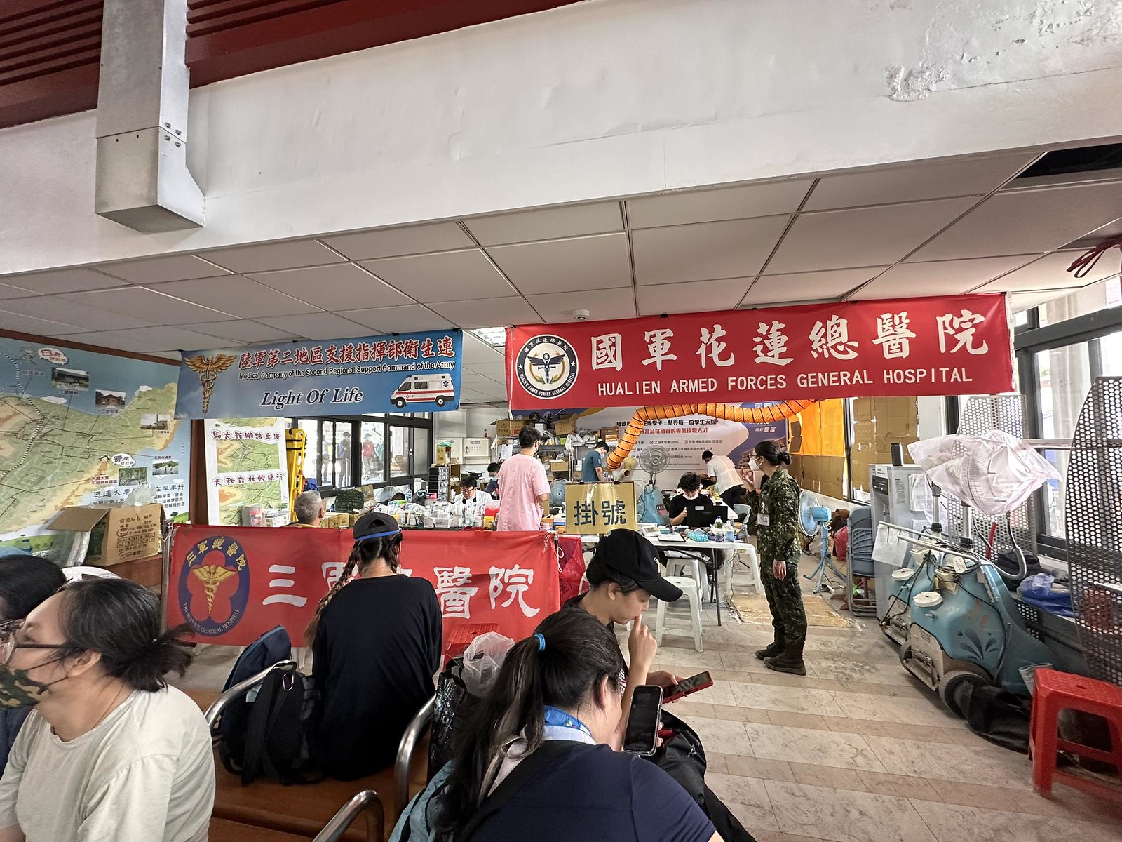 國慶日期間光復車站救災資源整合情形良好