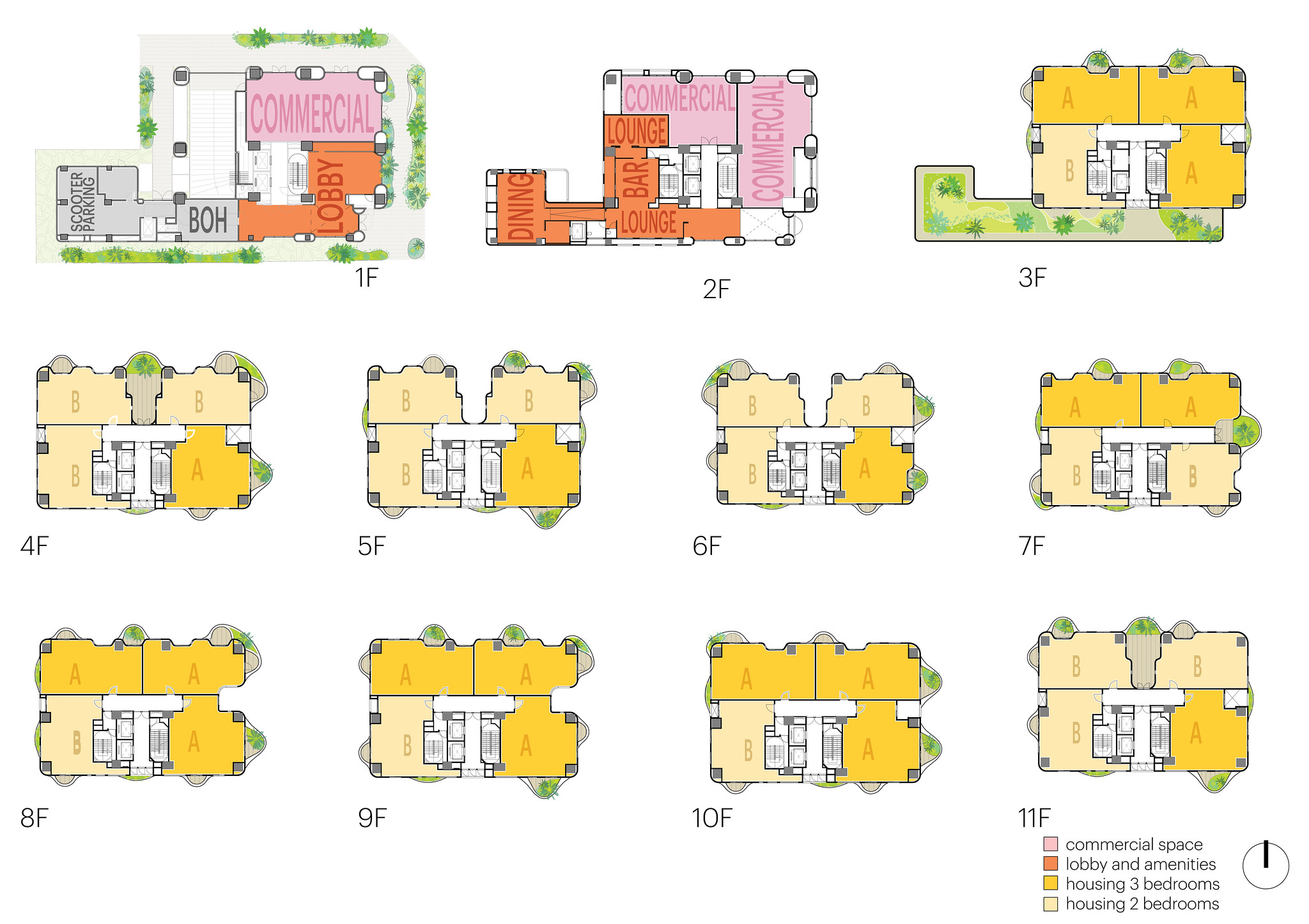 誠邑築建設台中建案《嶼76 The Island》平面圖