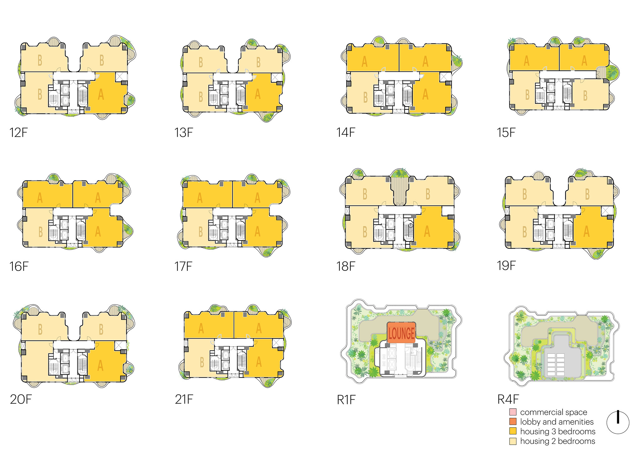 誠邑築建設台中建案《嶼76 The Island》平面圖