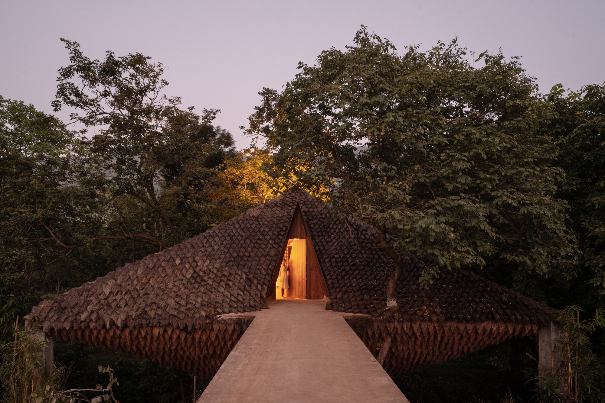 印度建築師事務所Wallmakers Vinu Daniel 竹構橋屋 Bridge House