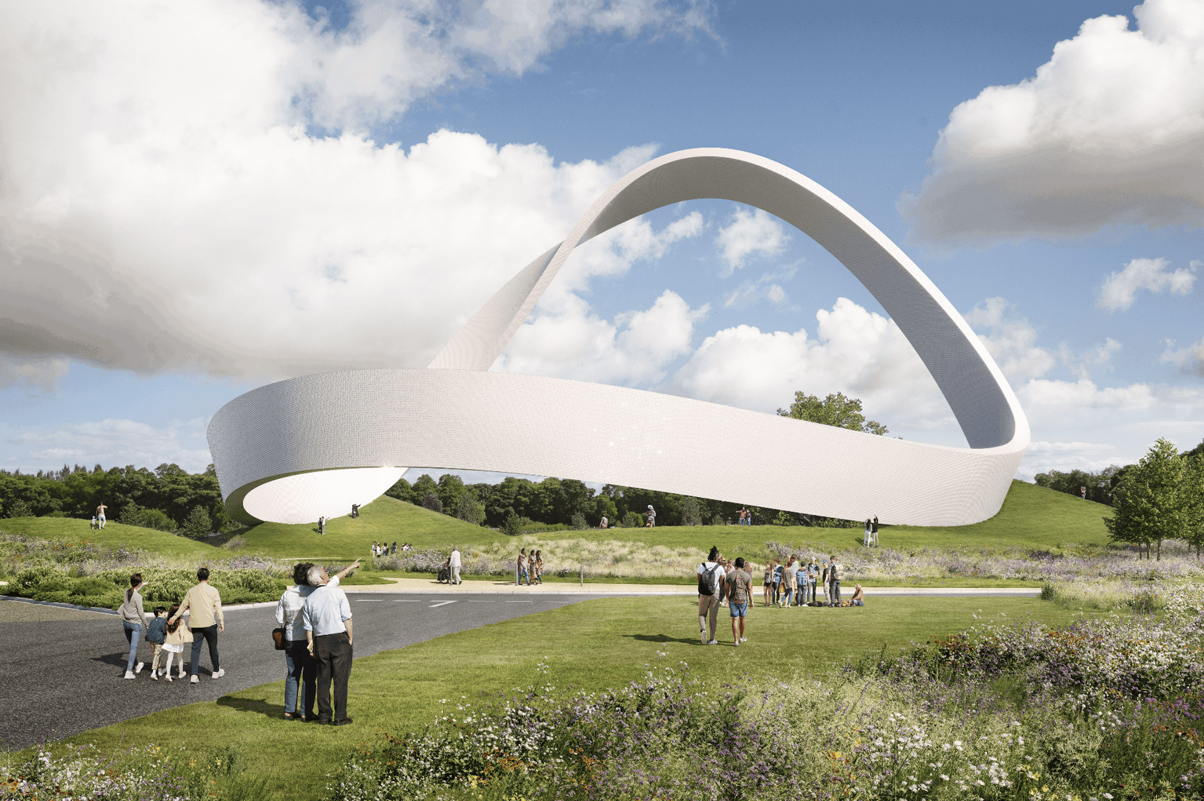 Snug Architects Eternal Wall of Answered Prayer 莫比烏斯環 Möbius strip 英國永恆祈禱之牆 公共藝術